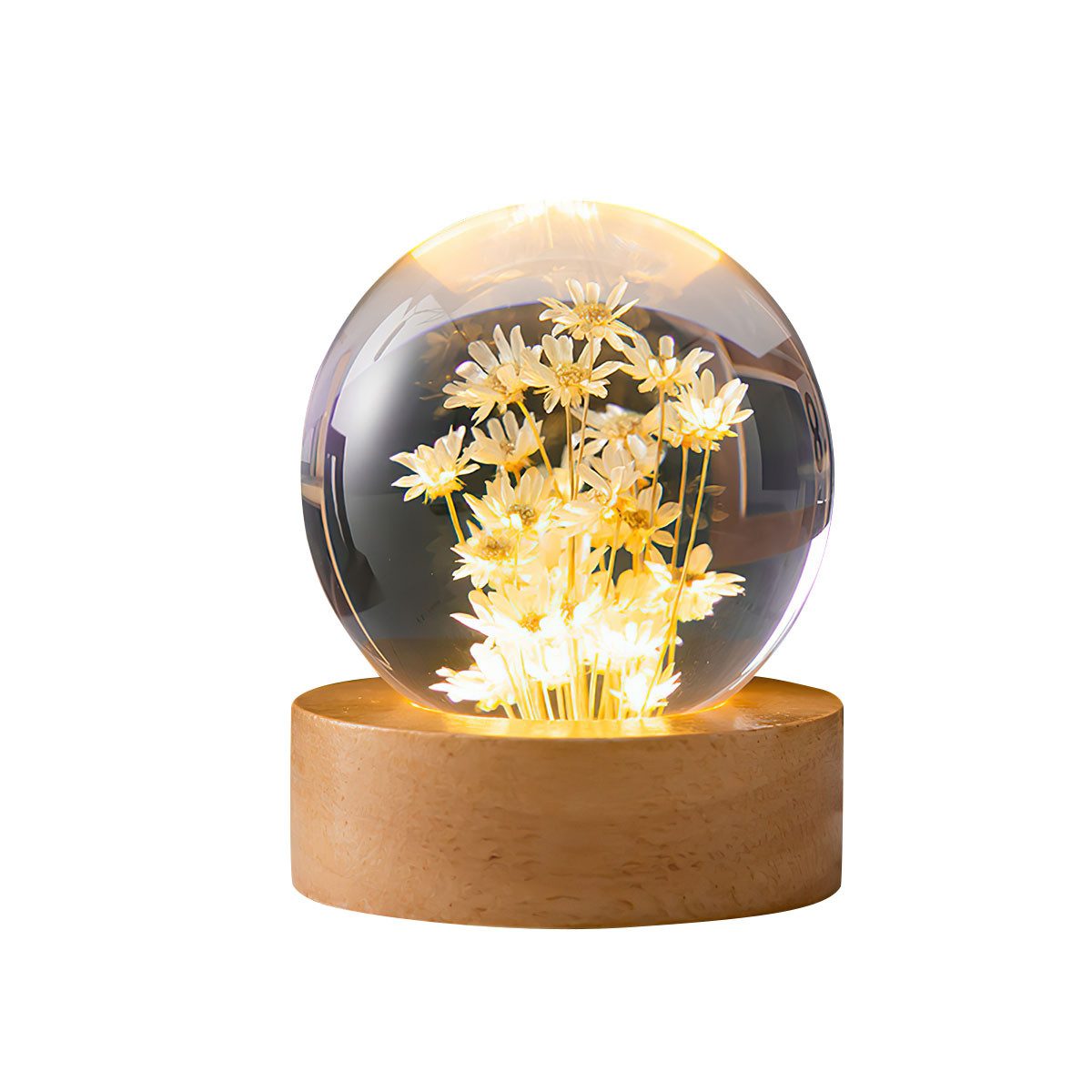 Novzep LED Dekolicht Blumen Nachtlicht, Kristall Nachtlicht, modisch und schön