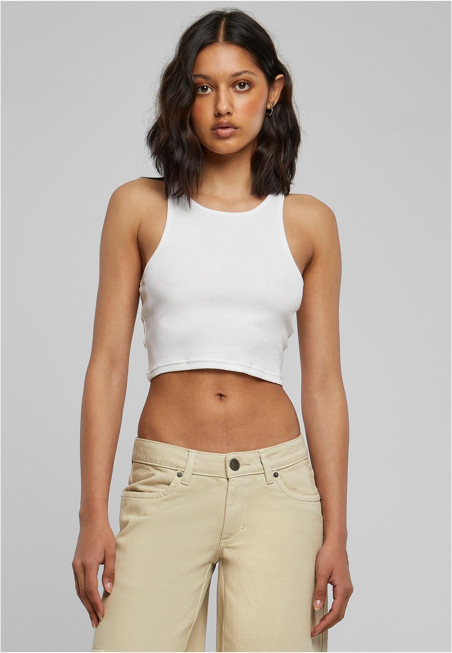 URBAN CLASSICS Tanktop Damen Cropped Rib günstig online kaufen