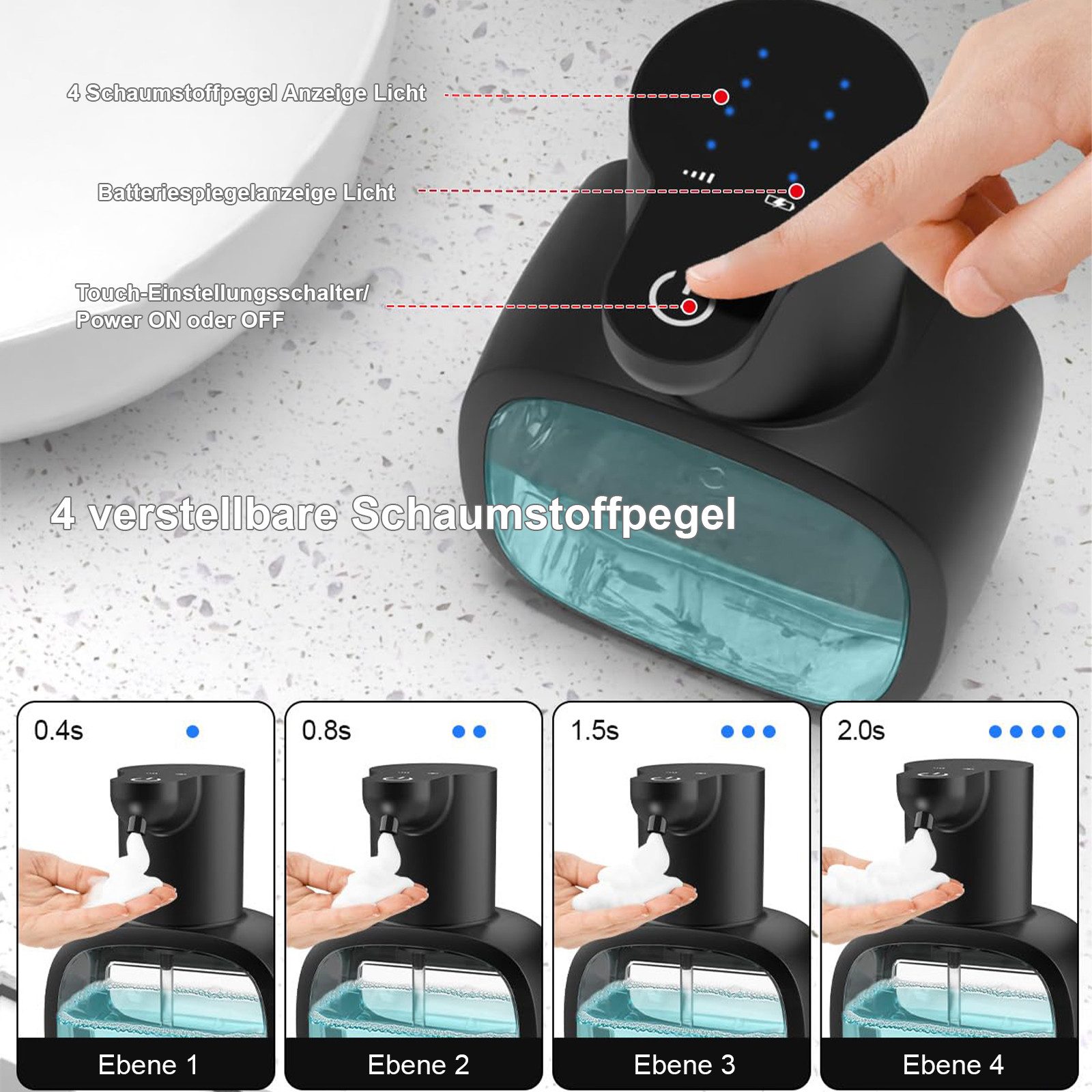 REDOM Seifenspender Sensor-spender automatischer berührungsloser Handdesinf günstig online kaufen