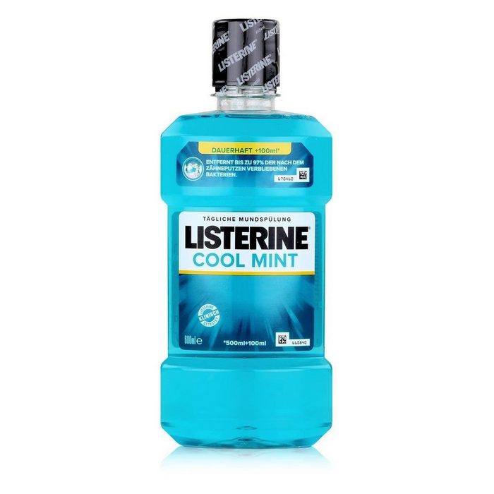 Listerine Mundspülung Listerine Cool Mint 600ml - Mundspülung mit Minzgeschmack (1er Pack)