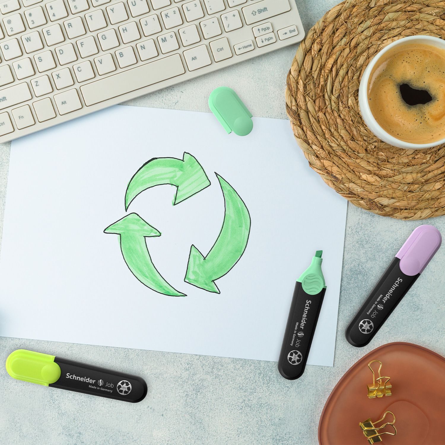 Schneider Marker Schneider Textmarker Job Pastell, (1-tlg)