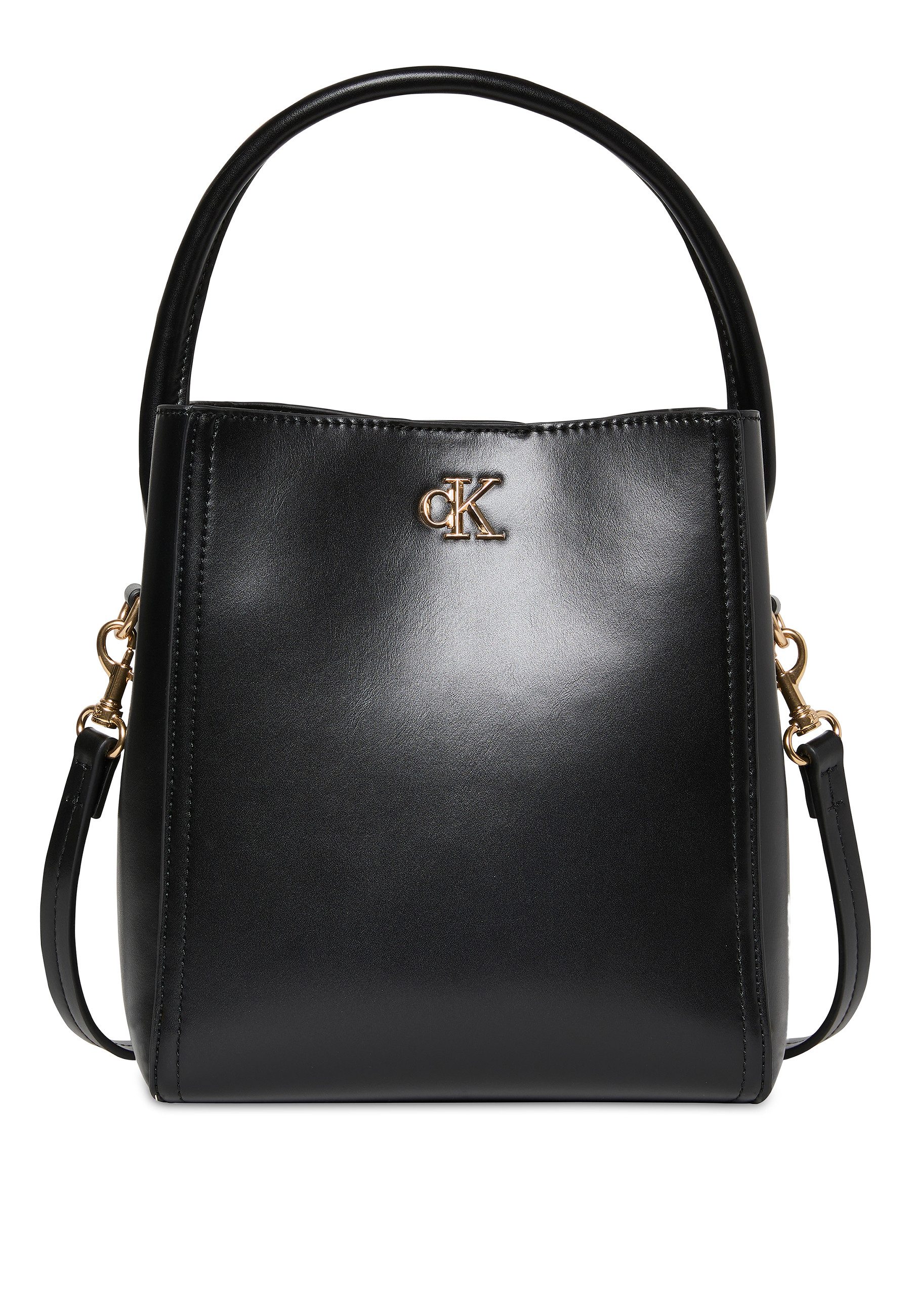 Calvin Klein Umhängetasche CK BUCKET WITH STRAP, Schultertasche, Damen Handtasche mit CK-Logo