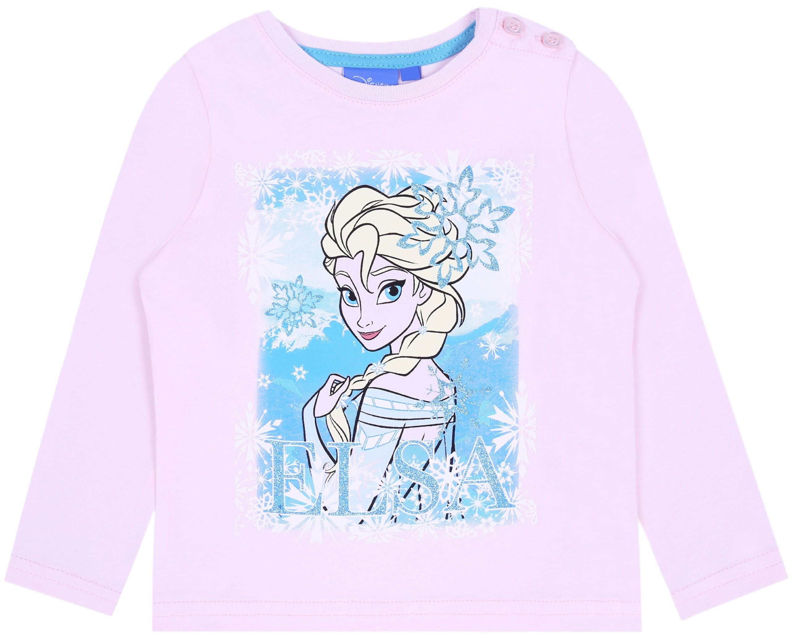 Sarcia.eu Langarmbluse Pinke Bluse Elsa DIE EISKÖNIGIN FROZEN DISNEY 18-24 Monate
