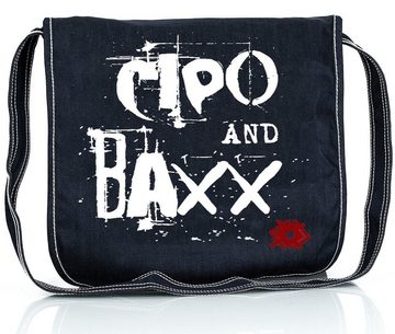 Cipo & Baxx Jeansjacke »Kapuzen Sweatjacke BA-CJ185« (1-St) mit Totenkopf auf dem Rücken