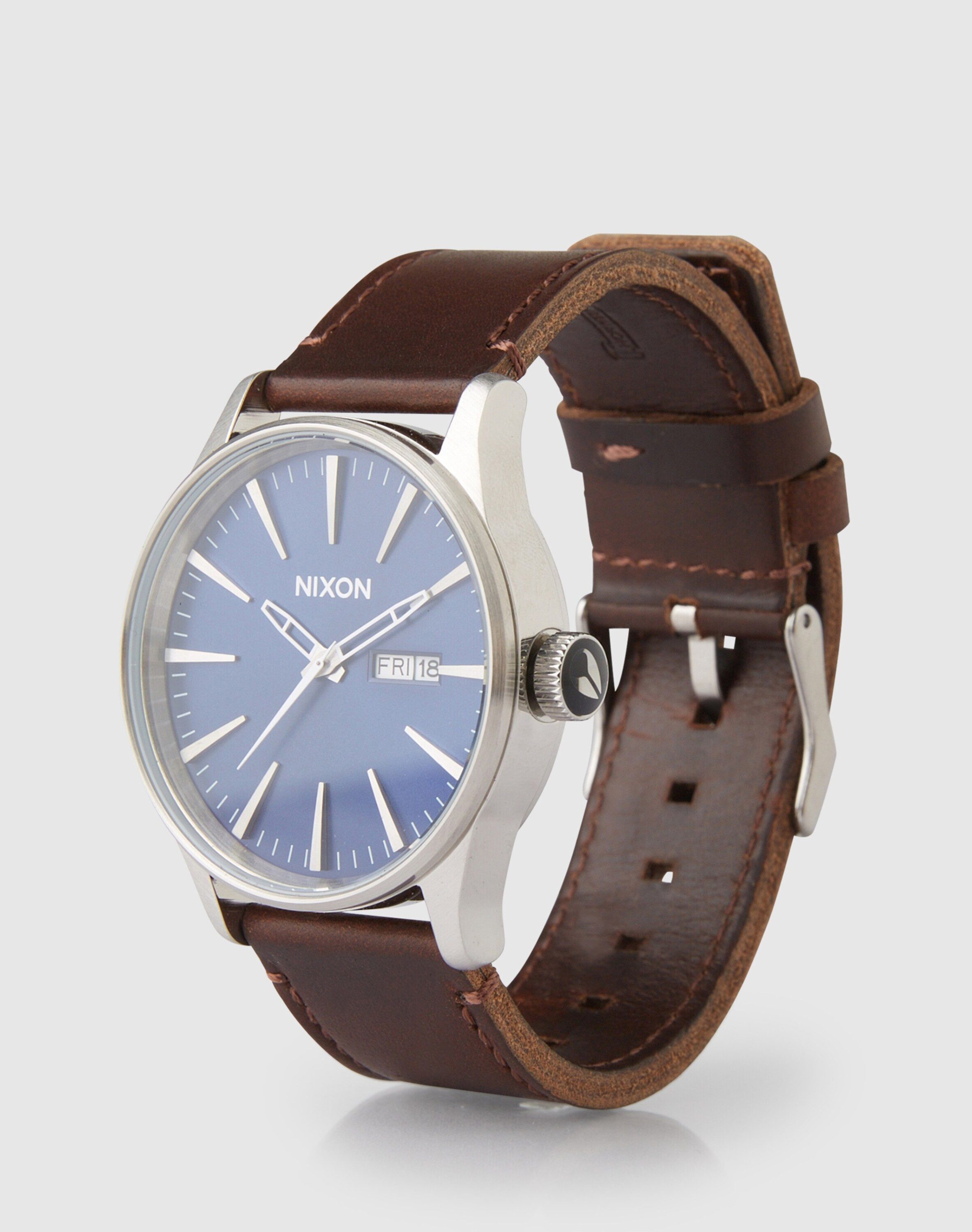 Nixon Mechanische Uhr Sentry Leather, (1-tlg)