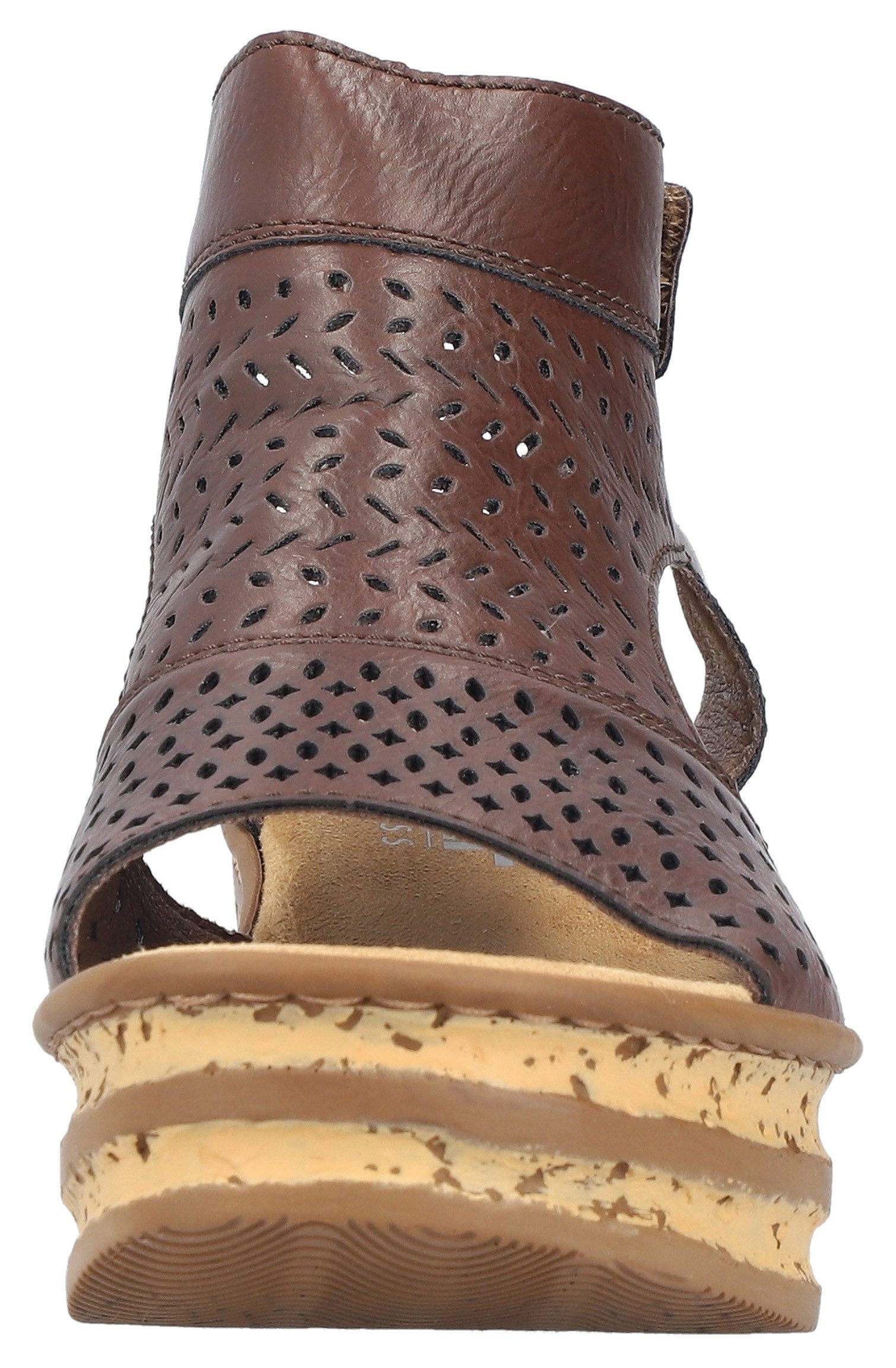 Rieker Schaftsandalette Sommerschuh, Urlaubsschuh, Keilsandale mit Perforation – Bild 4 von 5