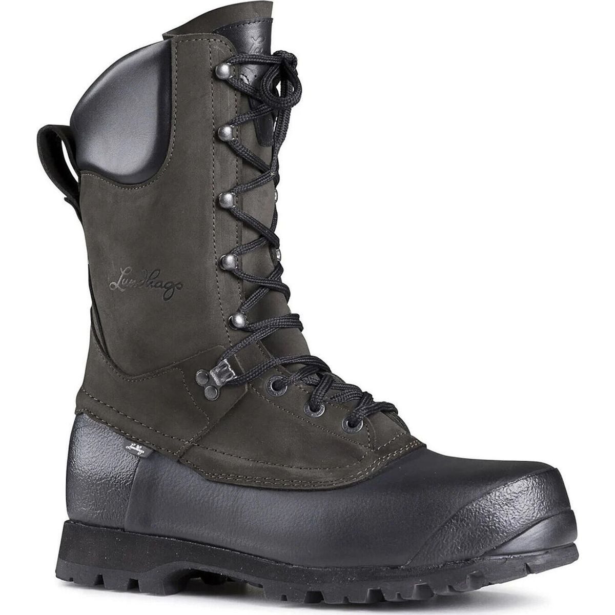 Lundhags Vandra II High Wide Hikingschuh Hochwertiger Trekkingstiefel mit wasserdichtem Leder, Vibram-Sohle