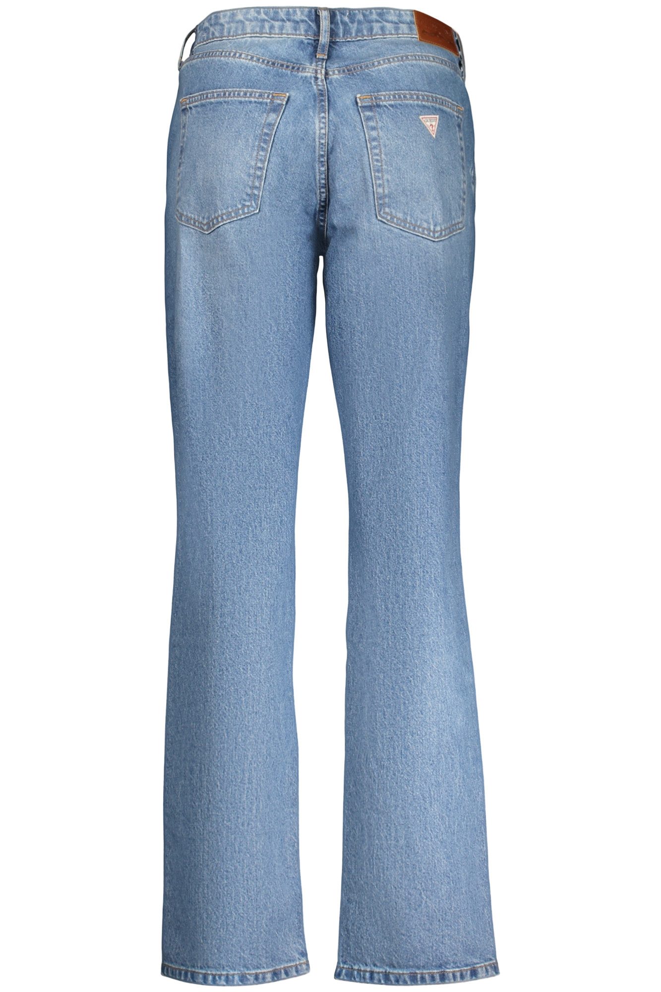 GUESS JEANS 5-Pocket-Jeans Damen-Jeans in Blau: Mittlere Taille, gerader Schnitt, Used-Look