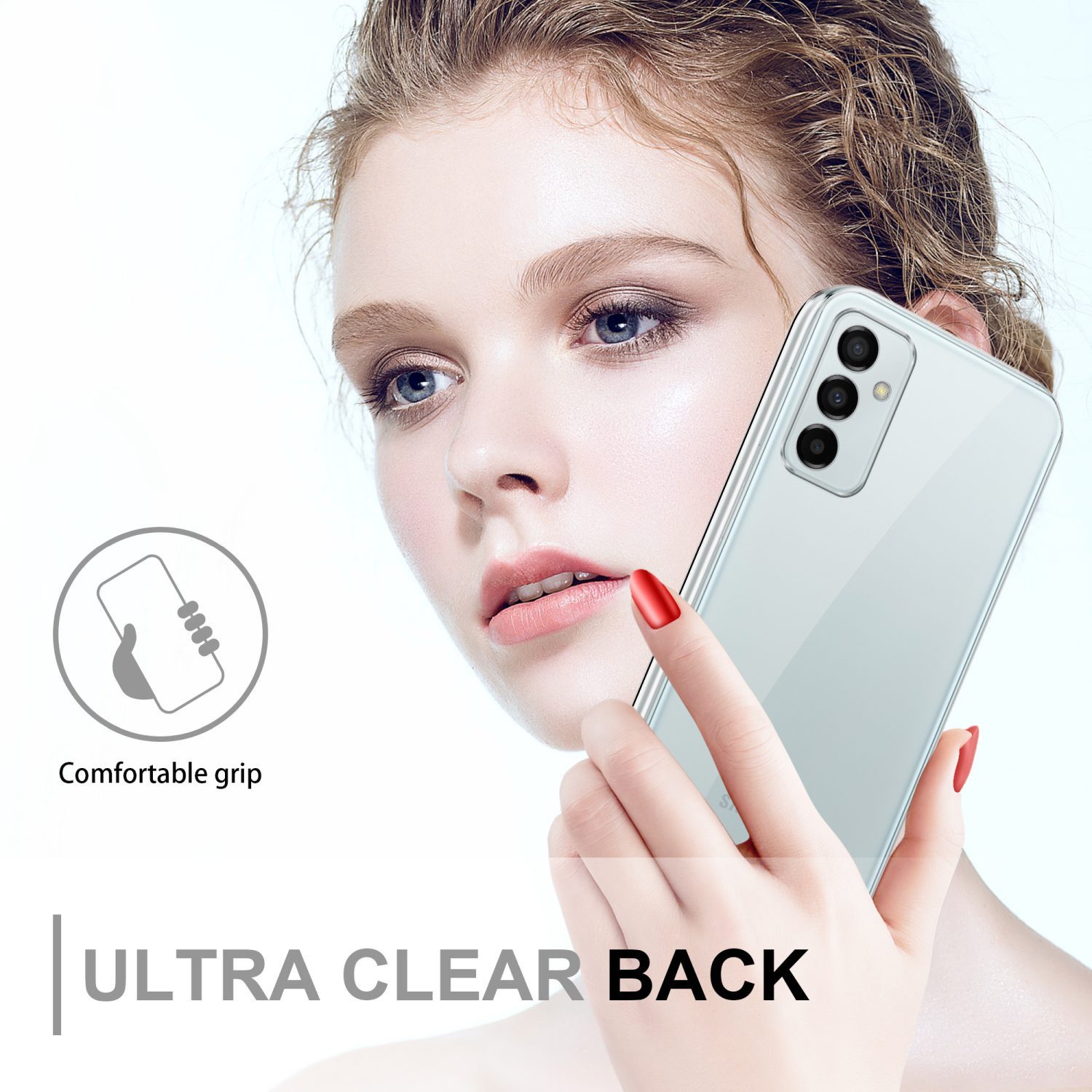 Cadorabo Handyhülle für Samsung Galaxy M23 5G Hülle Samsung Galaxy M23 5G, Flexible Case Handy Schutzhülle - Hülle - Back Cover 360° Grad