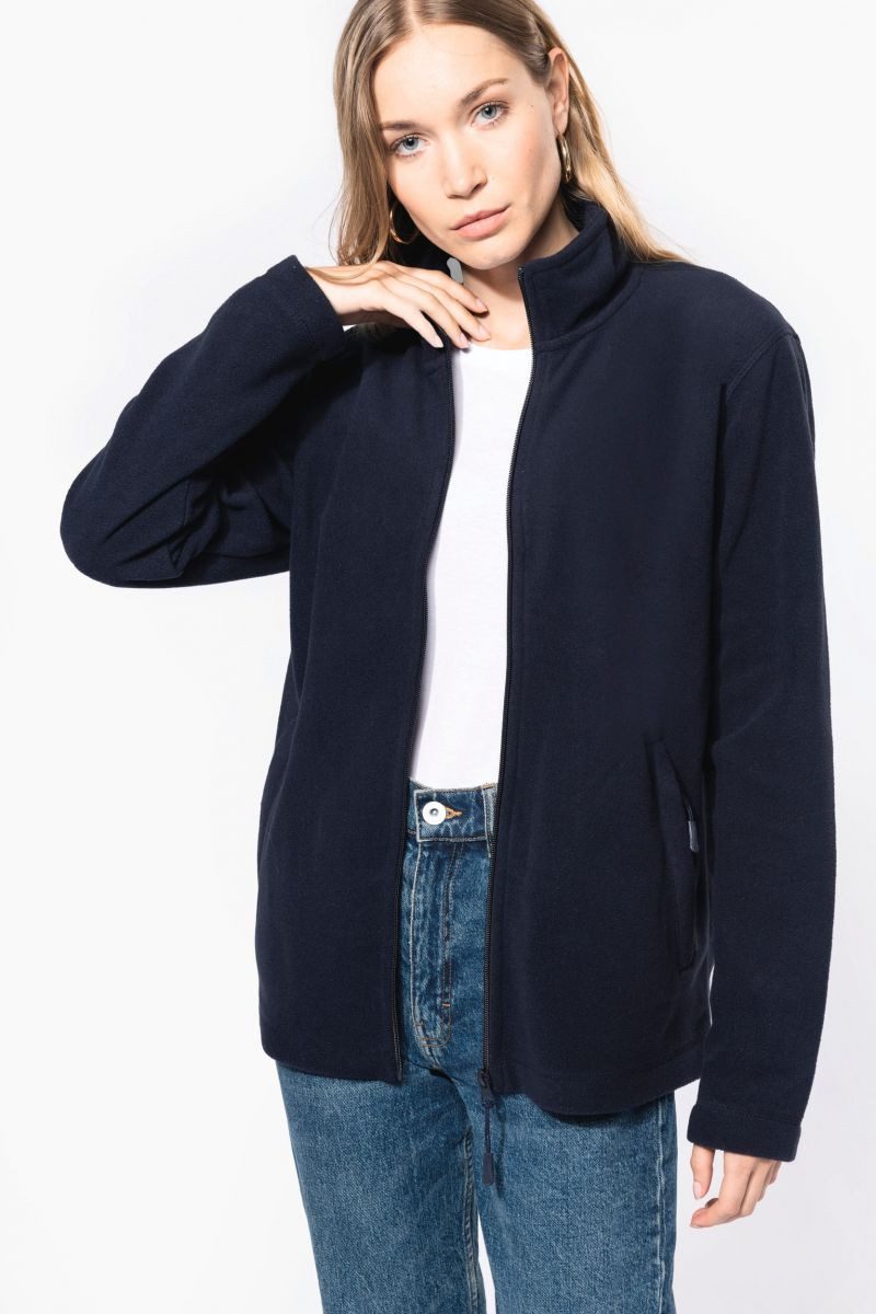Kariban Fleecejacke Unisex Mikrofleece-Jacke durchgehender Reißverschluss – Bild 5 von 5