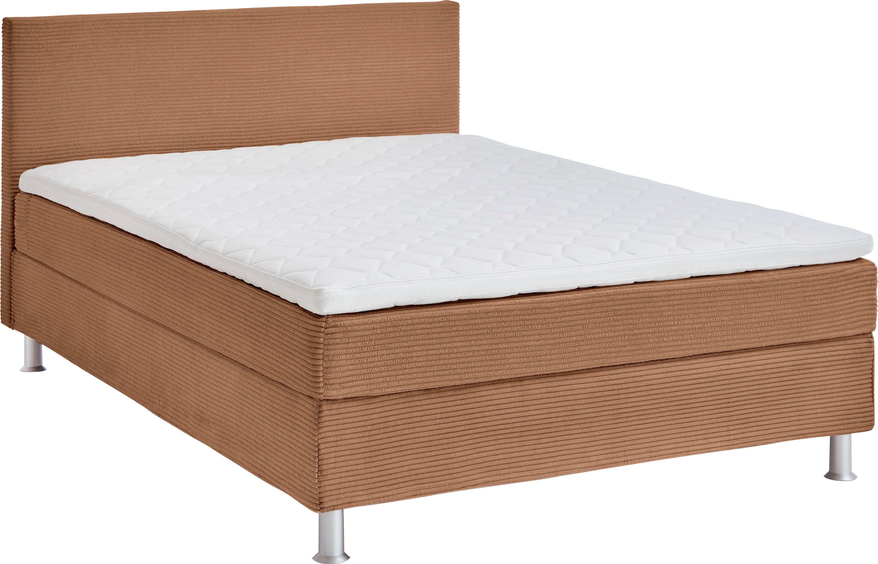ATLANTIC home collection Boxbett Edison, inkl. Bonnellfederkern-Matratze und Topper