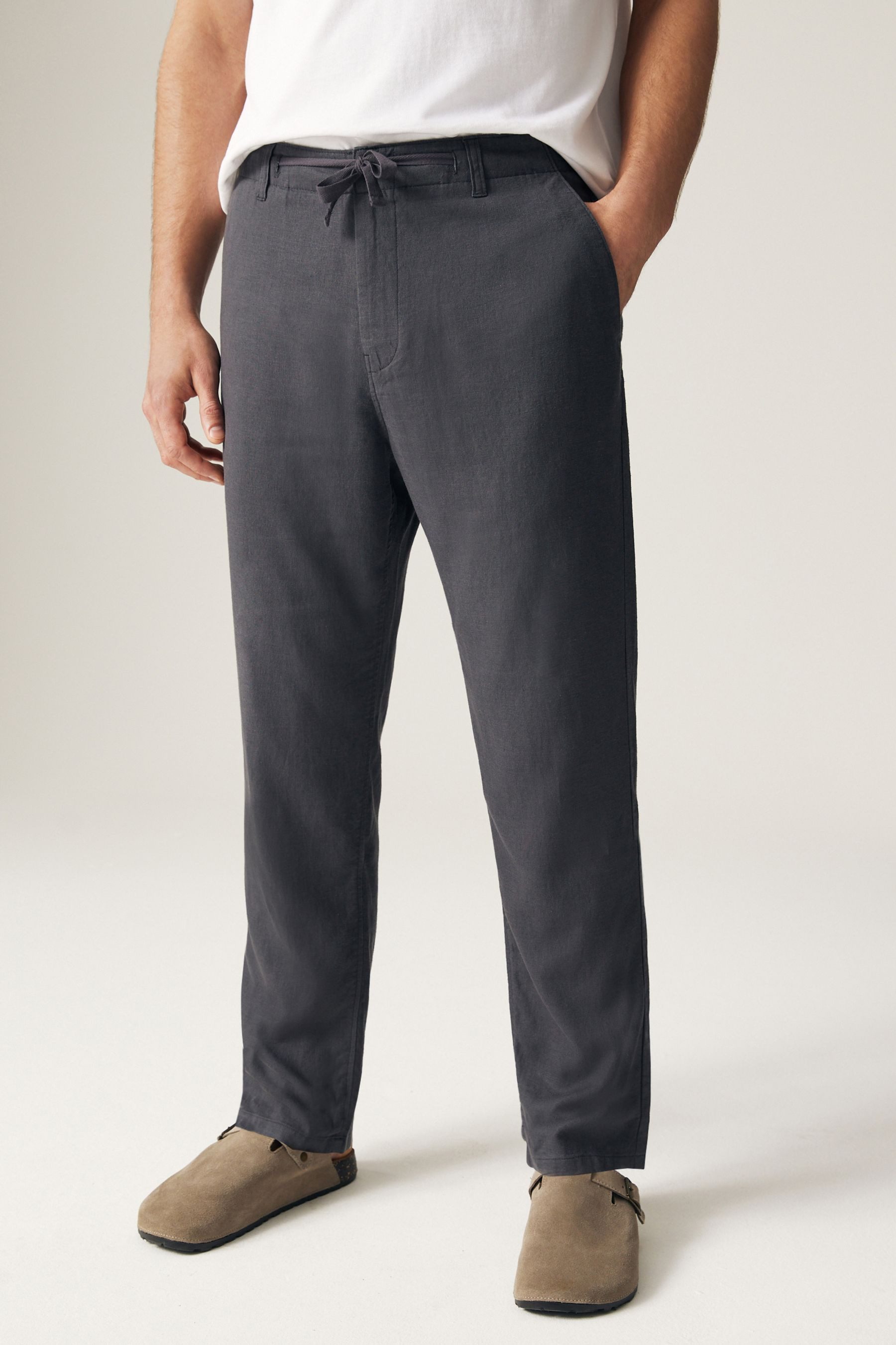 Next Stoffhose Hose mit Kordelzug aus günstig online kaufen