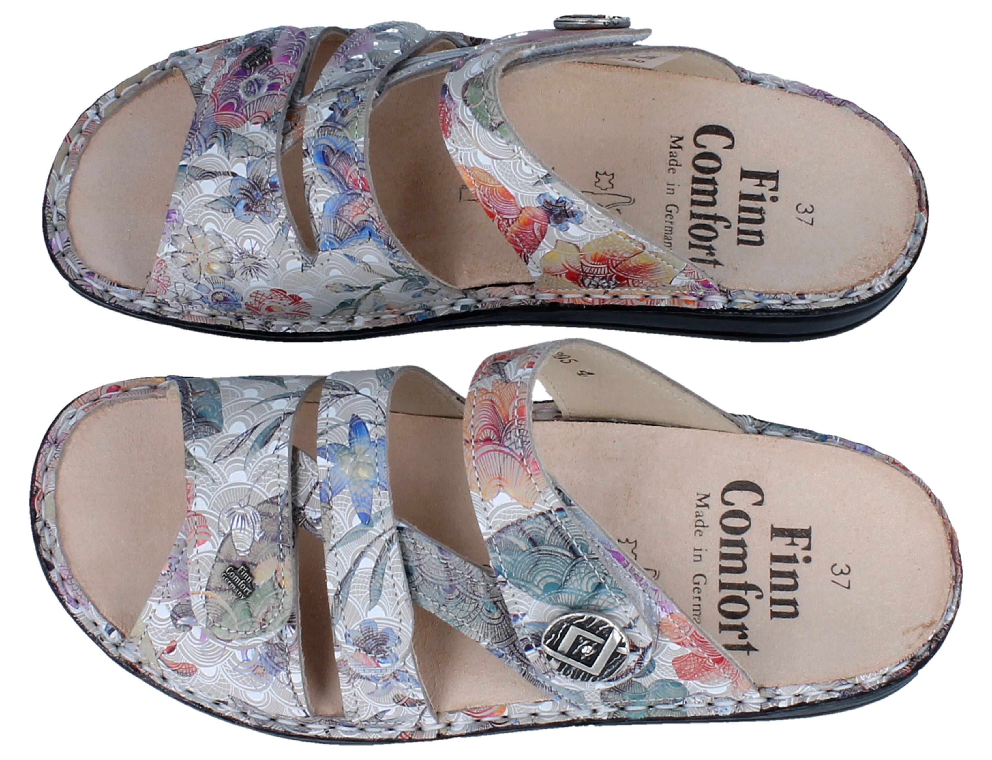 Finn Comfort FINN COMFORT Agueda Damen Pantolette mehrfarbig Leder - Größe: 38 Pantolette Wechselfußbett