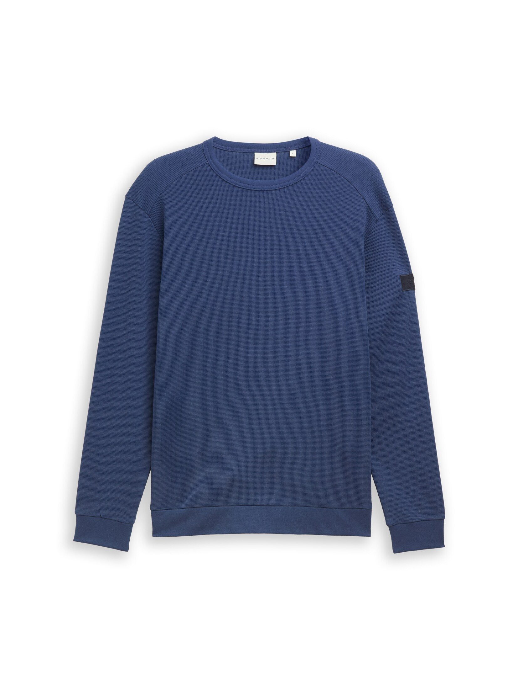 TOM TAILOR Langarmshirt T-Shirt Langarmshirt mit Waffelstruktur günstig online kaufen