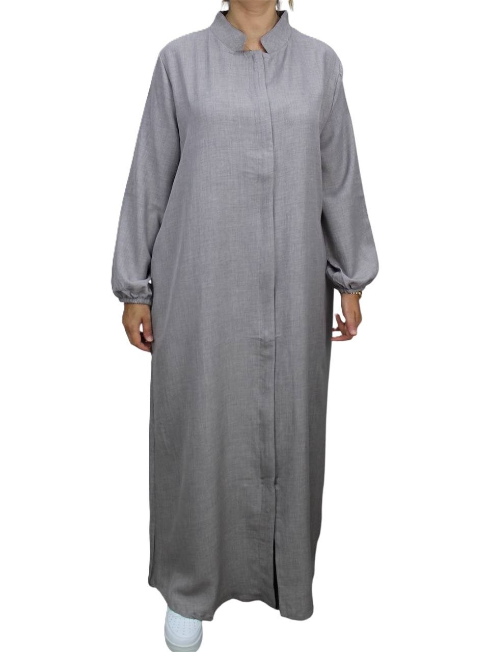 Aymasal Stillkleid Still-Abaya mit Reißverschluss, Stillkleid (Einzelnes Kleid, Einzelstück) Stillfreundlicher Reißverschluss; weiter bedeckender Schnitt