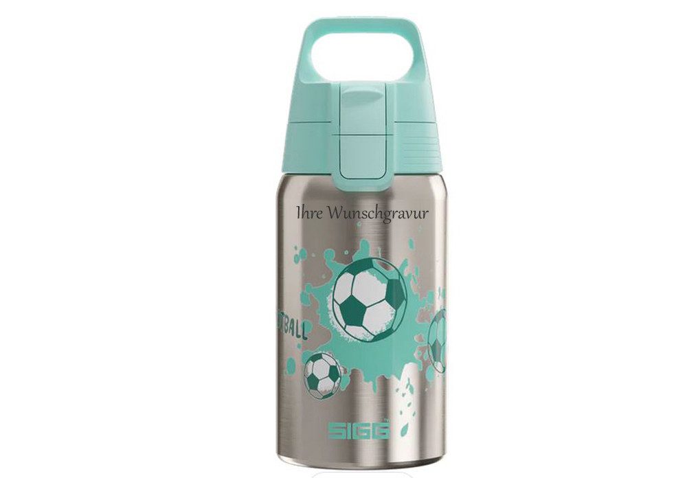 Sigg Trinkflasche Sigg Kinder Trinkflasche Shield ONE Kids 0,5 Liter, mit Ihrer persönlichen Wunschgravur