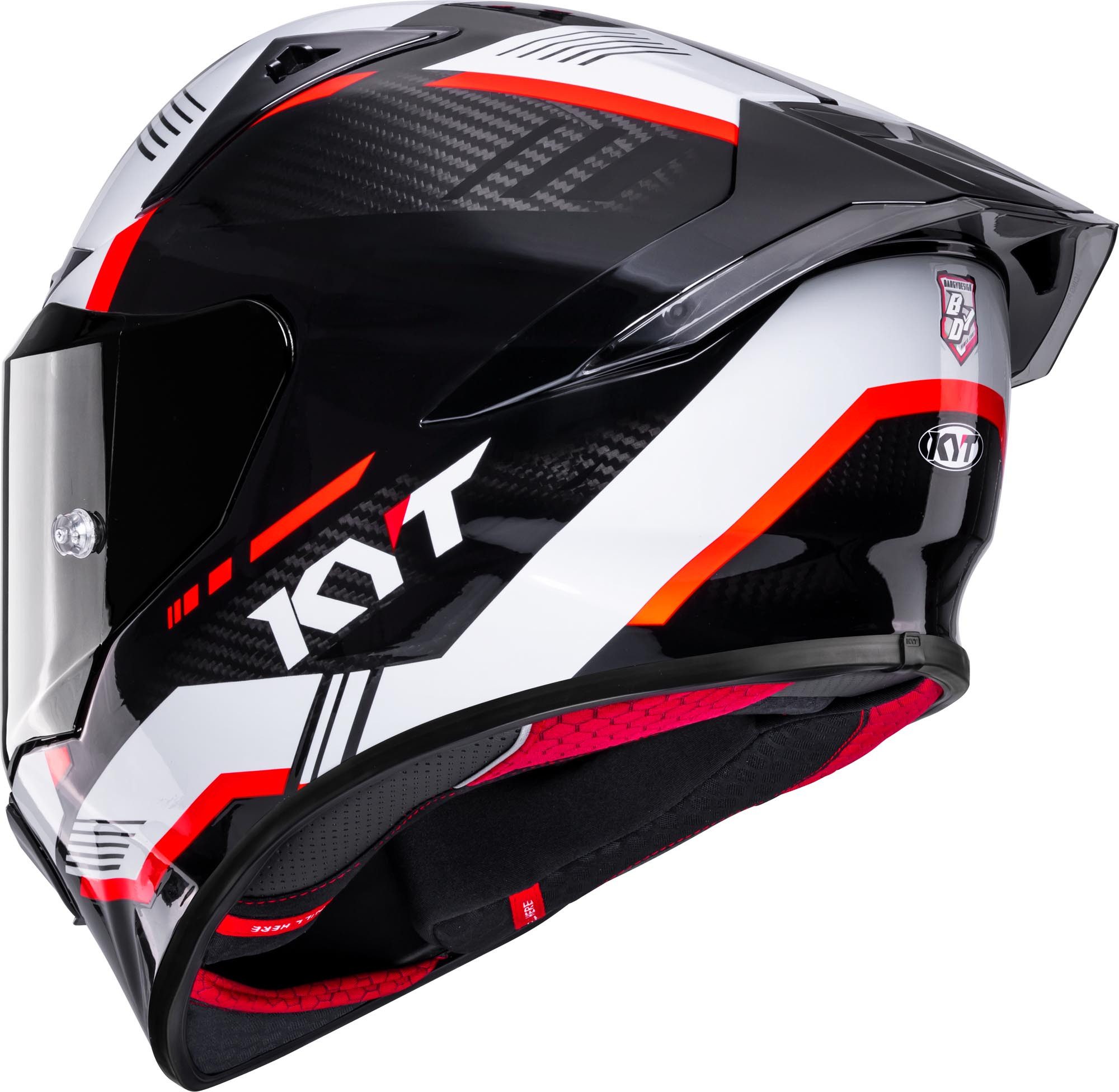 KYT Motorradhelm R1R Carbon Zone Helm, antifog beschichtet,geeignet für Brillenträger,Pinlockscheibe ent