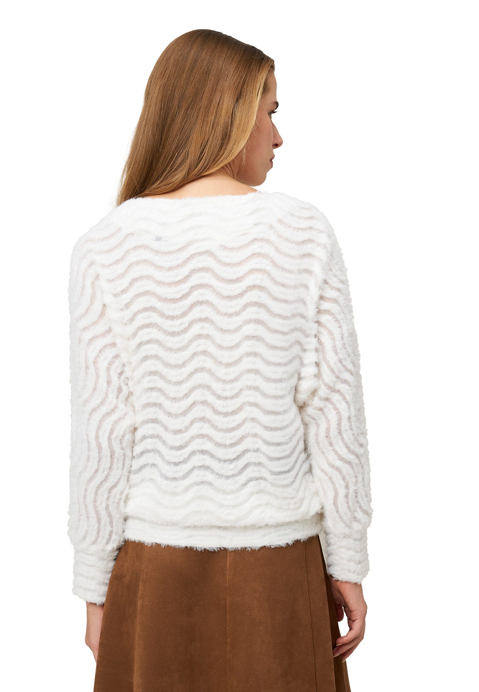 Zero Sweatshirt Damen mit Wellenmuster weiteres Detail