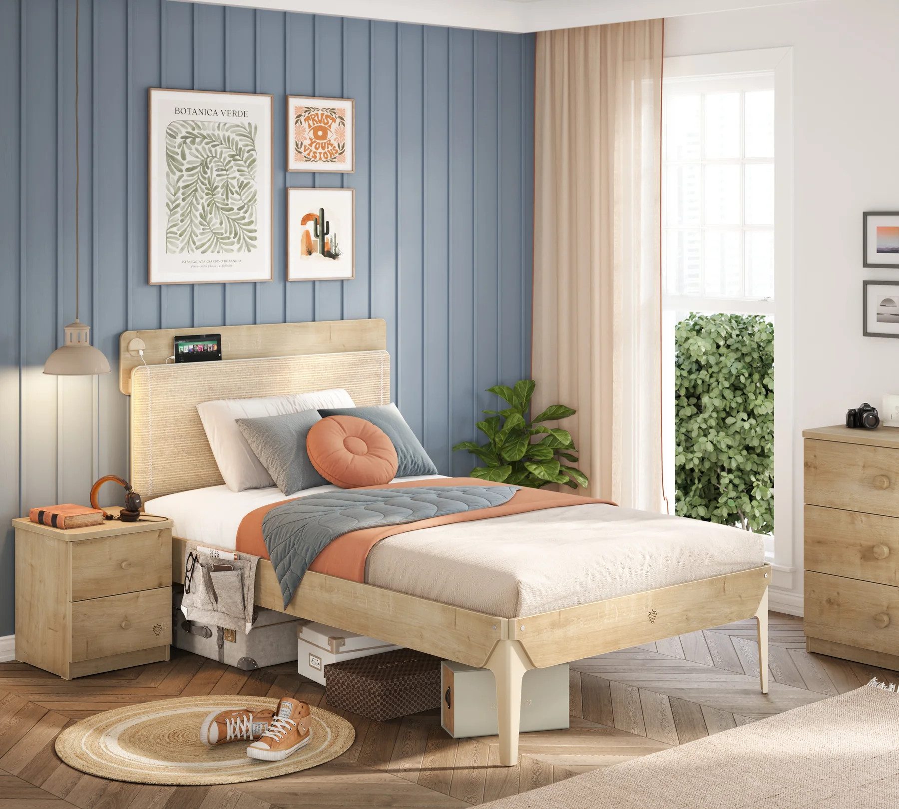 Möbel-Zeit Jugendbett MOCHA, 2 Größen