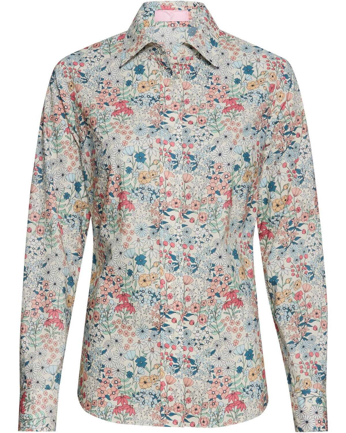 Langarmbluse Bluse mit Blumenmuster