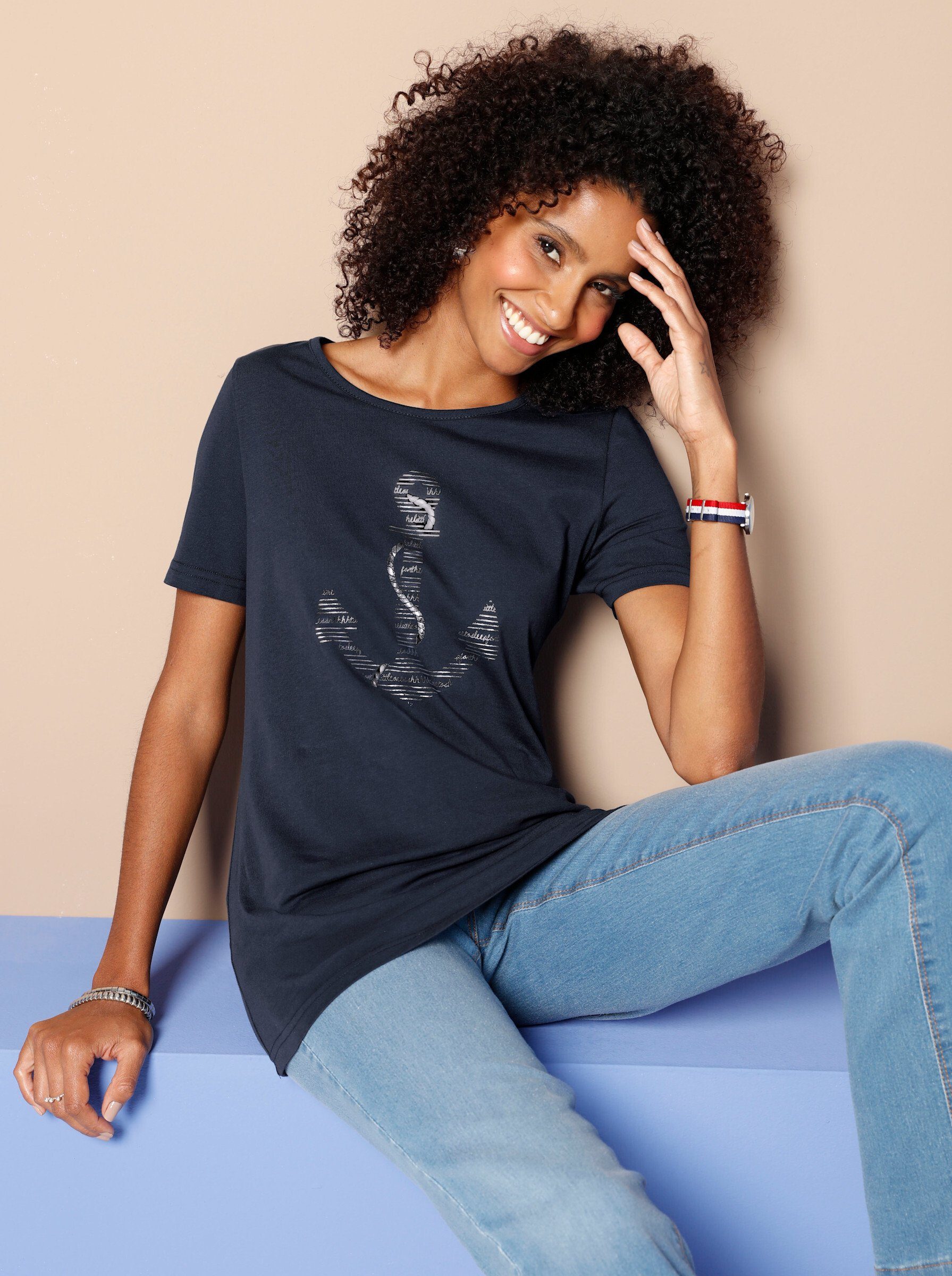 Sieh an! T-Shirt Kurzarmshirt .