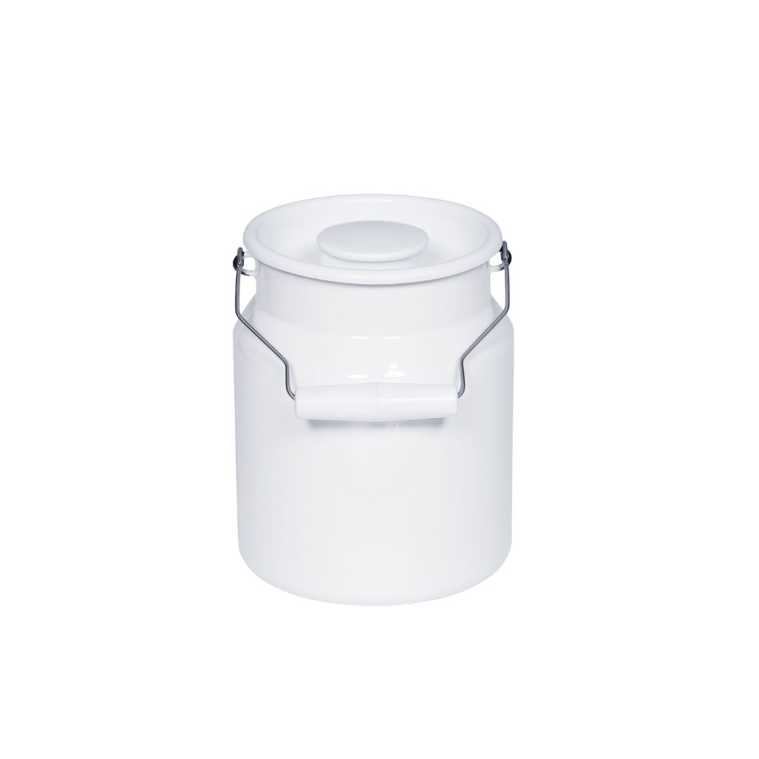 Riess Dose Classic Weiss Tragkanne mit Deckel 2 l