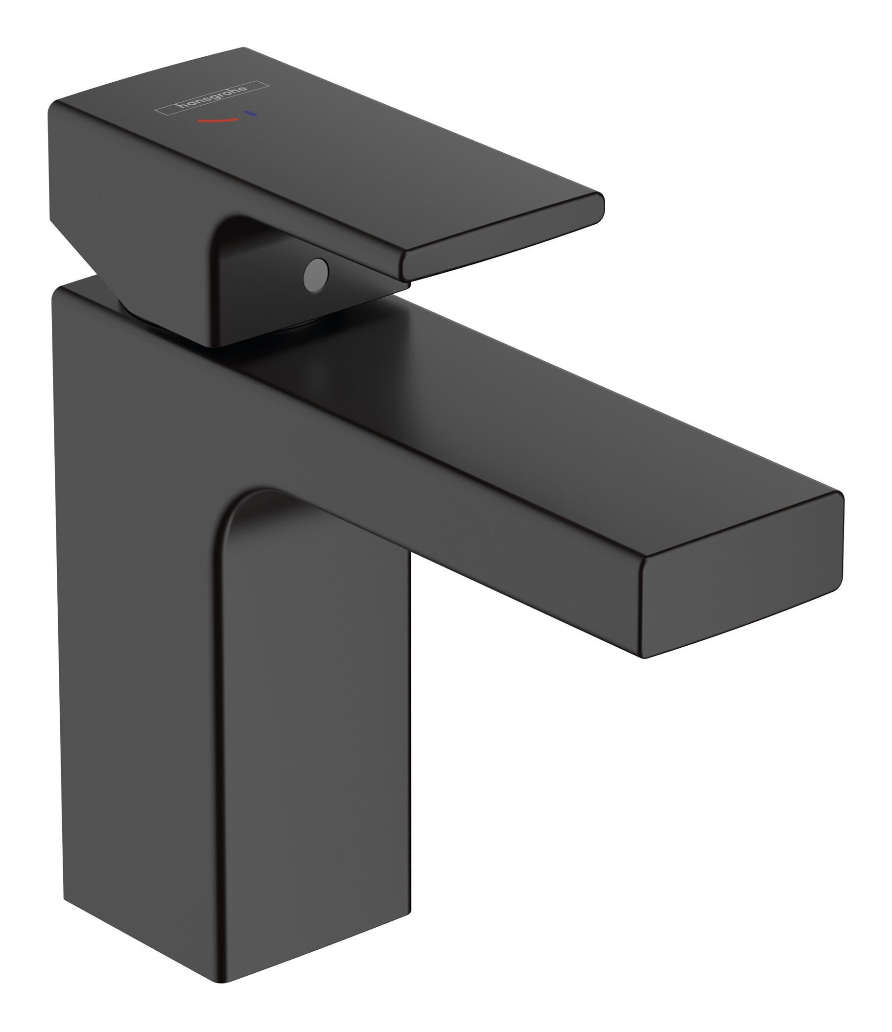 hansgrohe Waschtischarmatur Vernis Shape 100 CoolStart mit Zugstangen-Ablaufgarnitur Ausladung