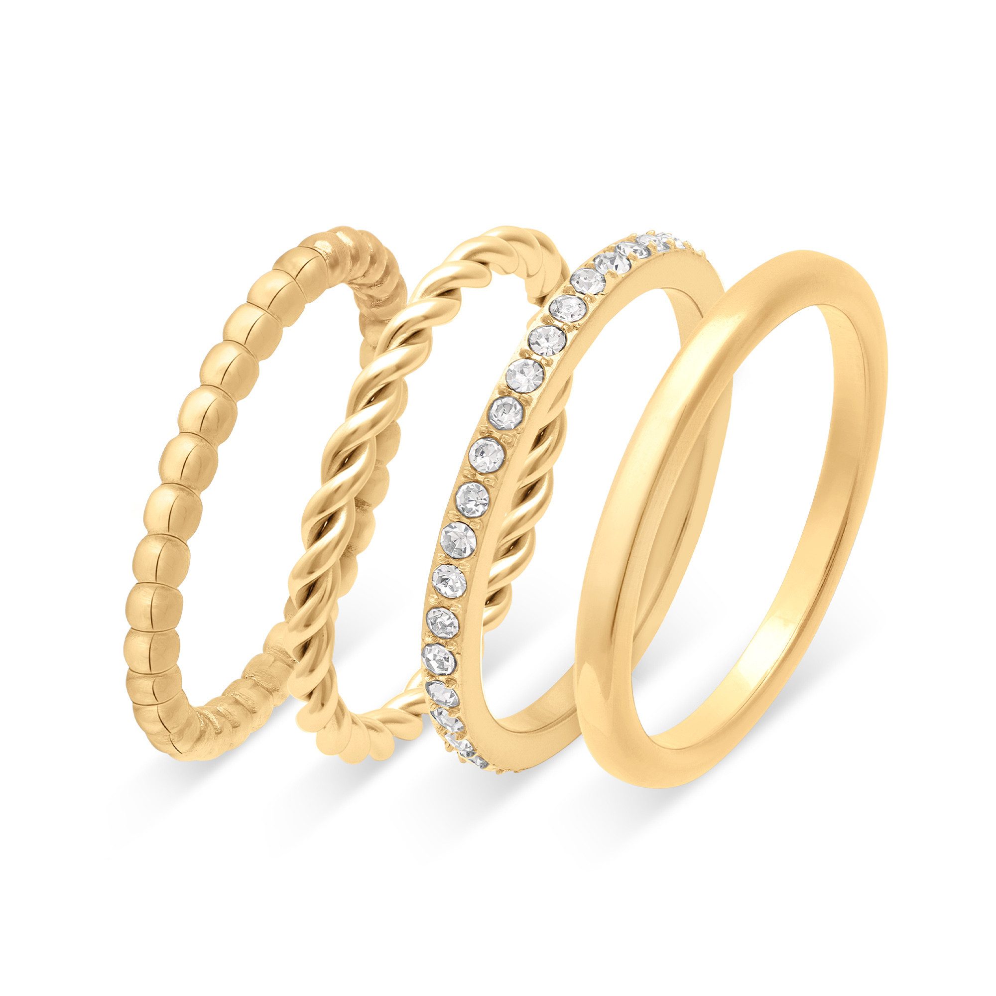 s.Oliver Fingerring Timeless Spark Edelstahl