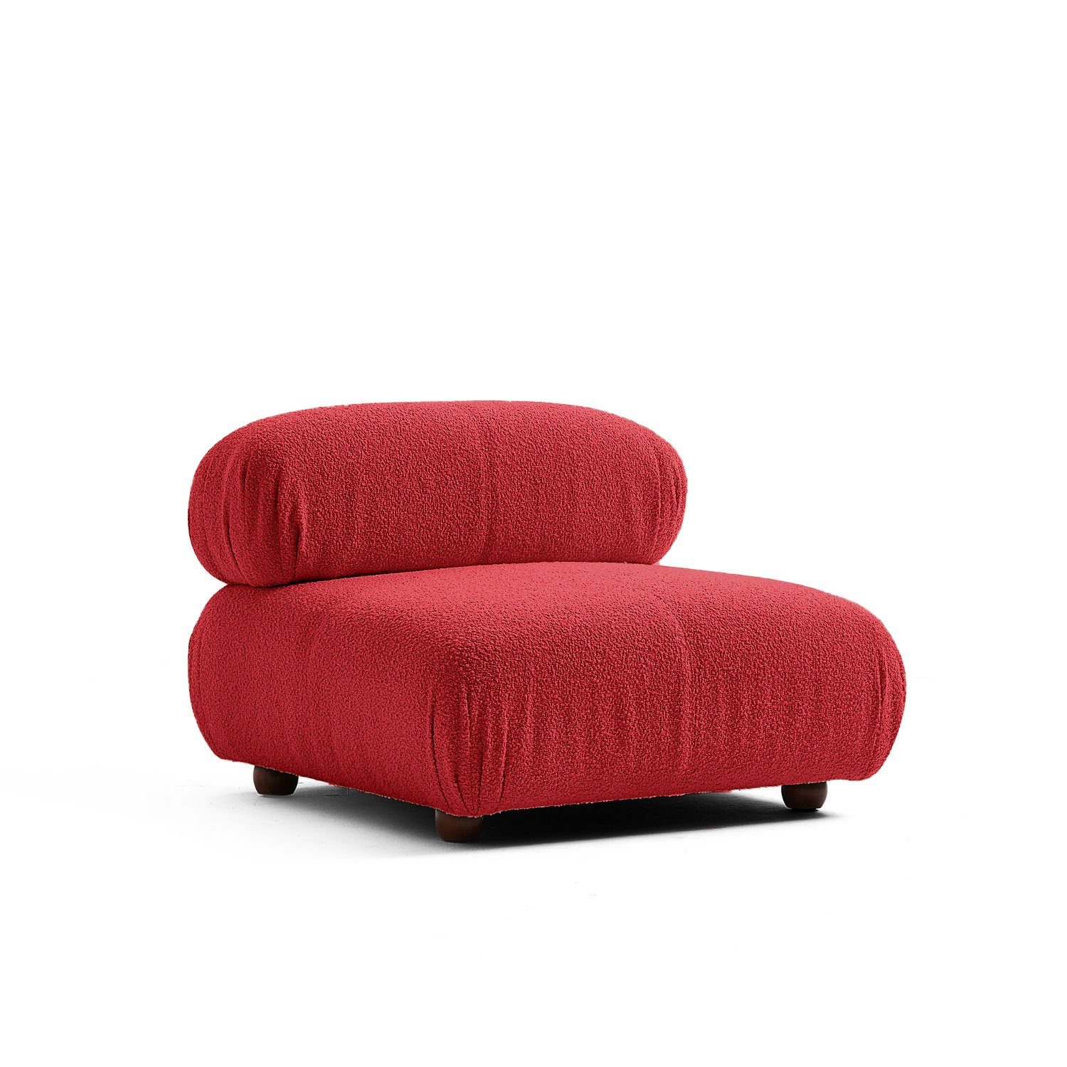Touch Komfortschaum Sofa aus Aufbau Sitzmöbel Kirschrot-Lieferung und im Preis enthalten! neueste Knuffiges Generation me