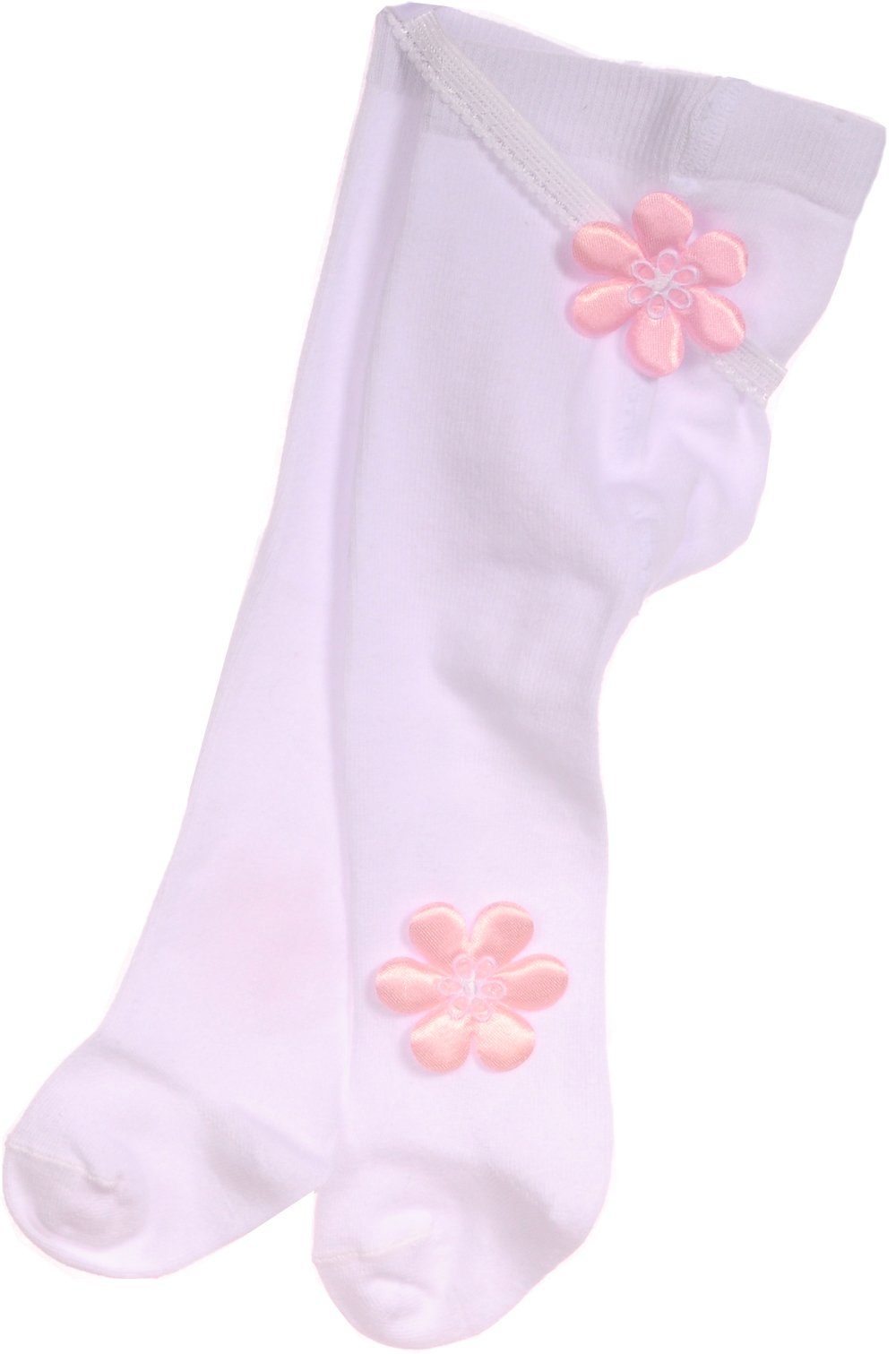 La Bortini Strumpfhose Baby Set Strumpfhose und Stirnband Weiß 50 56 62 elastisch, weich, 44 50 56 62