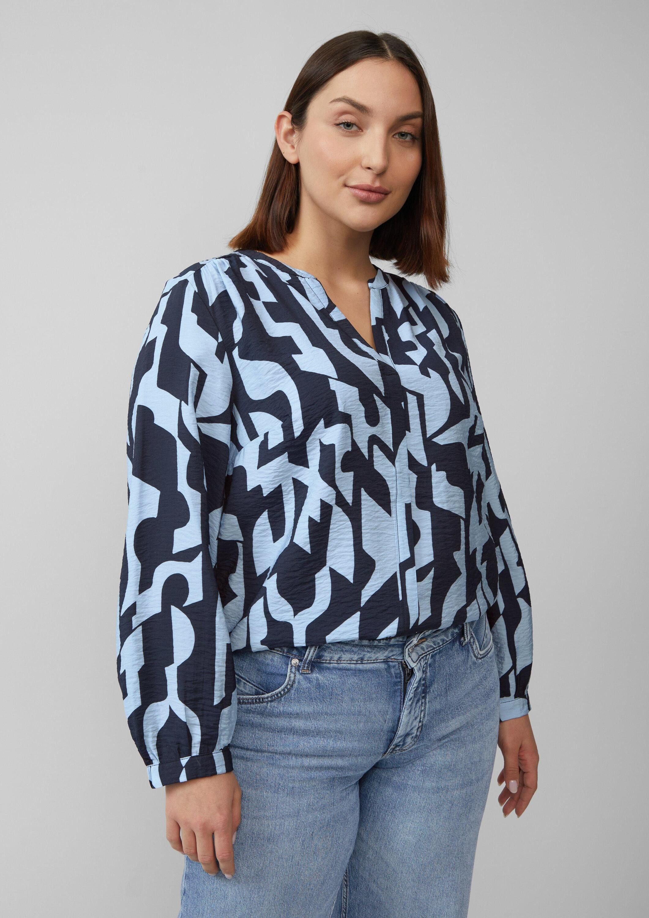 s.Oliver Langarmbluse Bluse Strukturierte Bluse aus günstig online kaufen