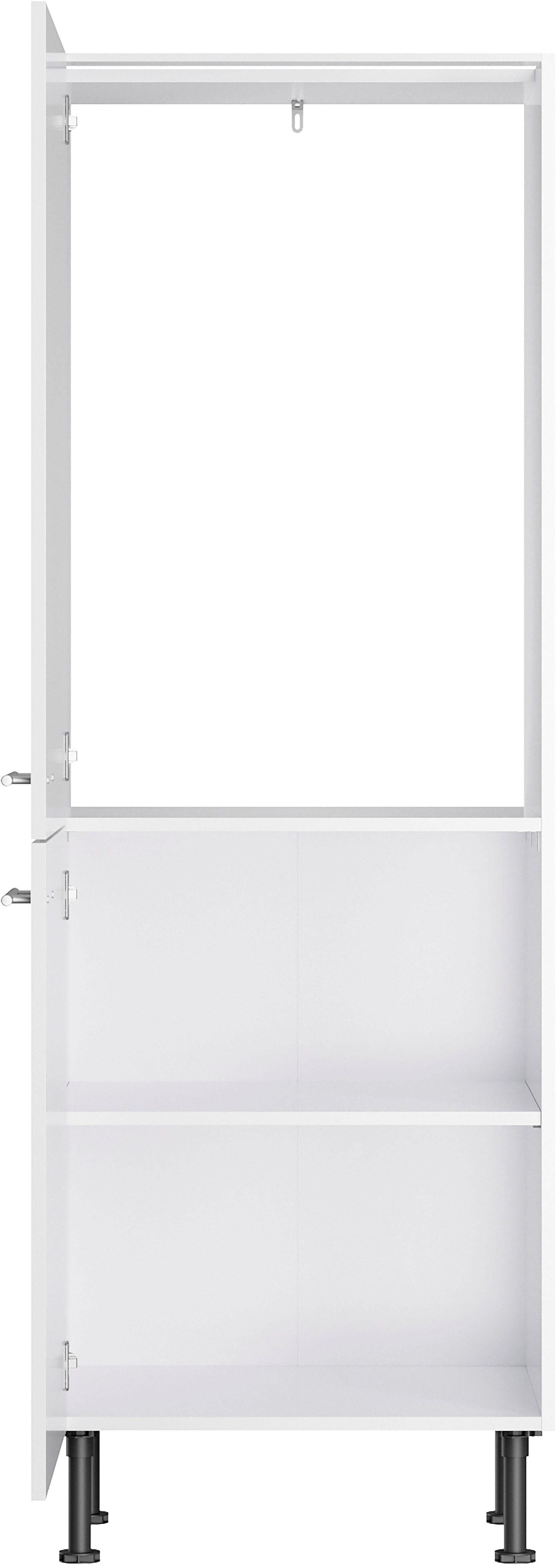 Breite 60 Kühlumbauschrank Klara OPTIFIT cm weiß lackiert/weiß