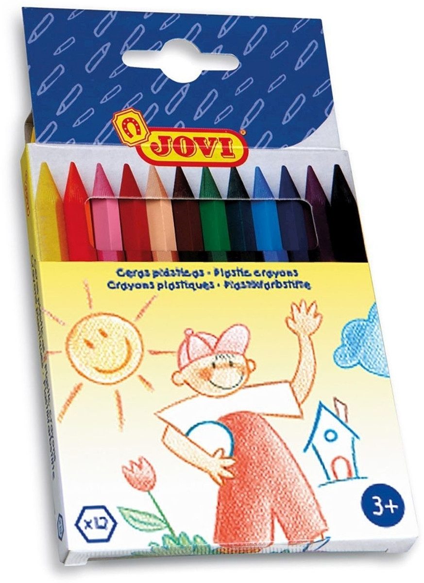 Jovi Buntstift Farbstifte sechskant Kunststoff VE=12 Farben