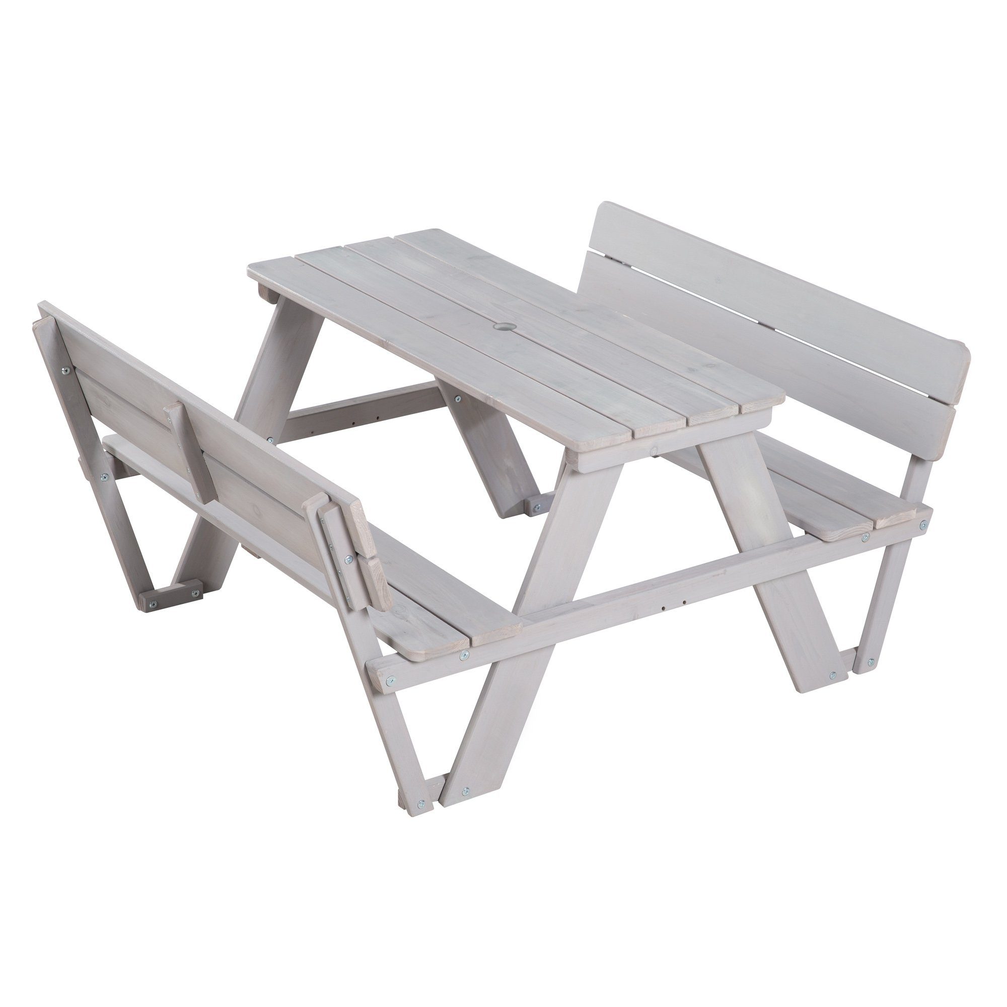 roba® GartenKindersitzgruppe Outdoor+, mit 2 Bänken, 1 Tisch "Picknick
