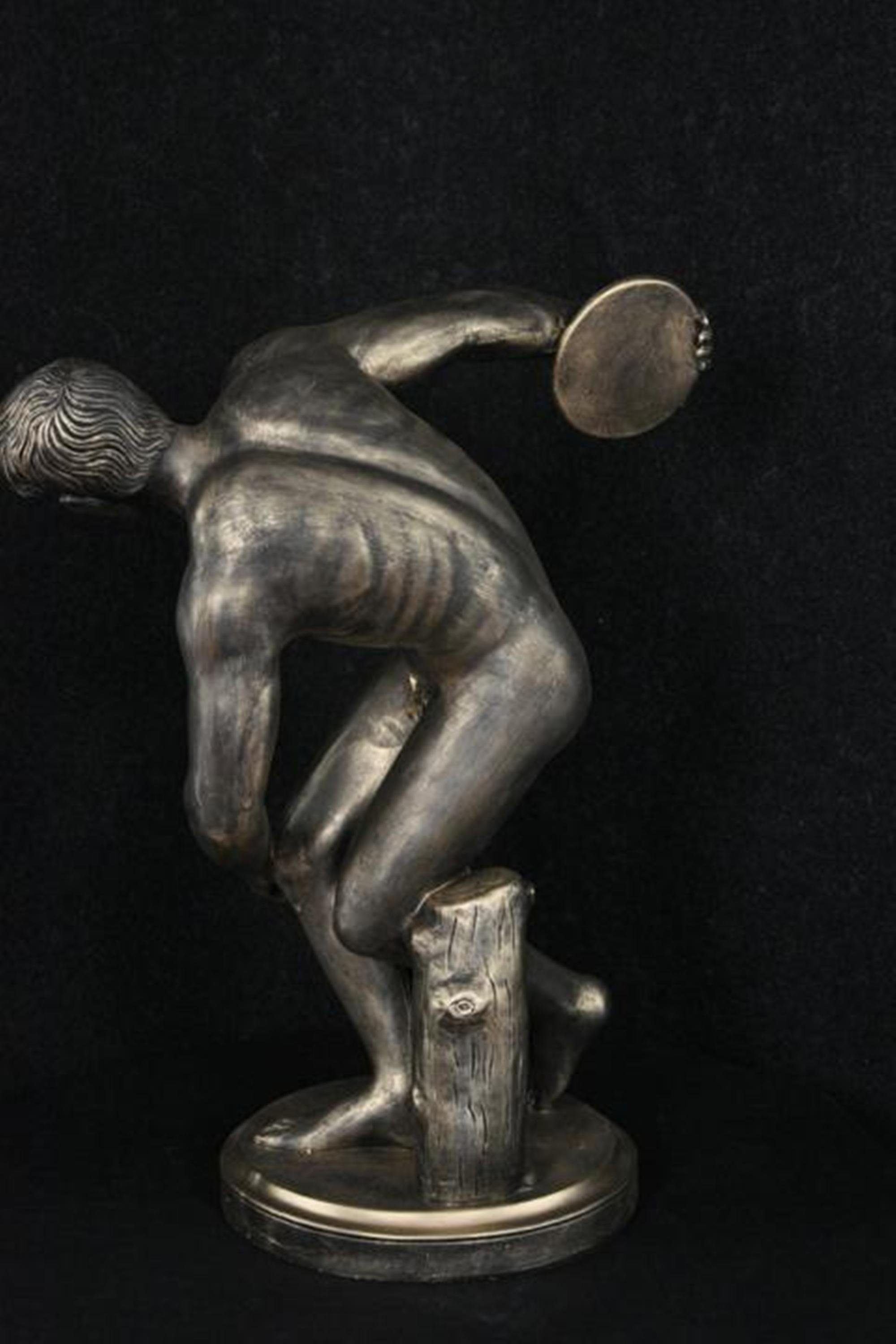 Sport Diskus Figur Figuren Werfer Abstrakt Griechische Skulptur Olymp Skulptur JVmoebel