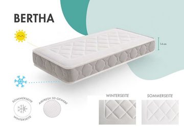 Beistellbett-Matratzen Kokosfasern, Schadstoffgeprüft, Sommer- Winterseite, Wärmeregulierend, My Baby Mattress, 14 cm hoch, Zertifizierung nach EU Sicherheitsnorm DIN EN 16890