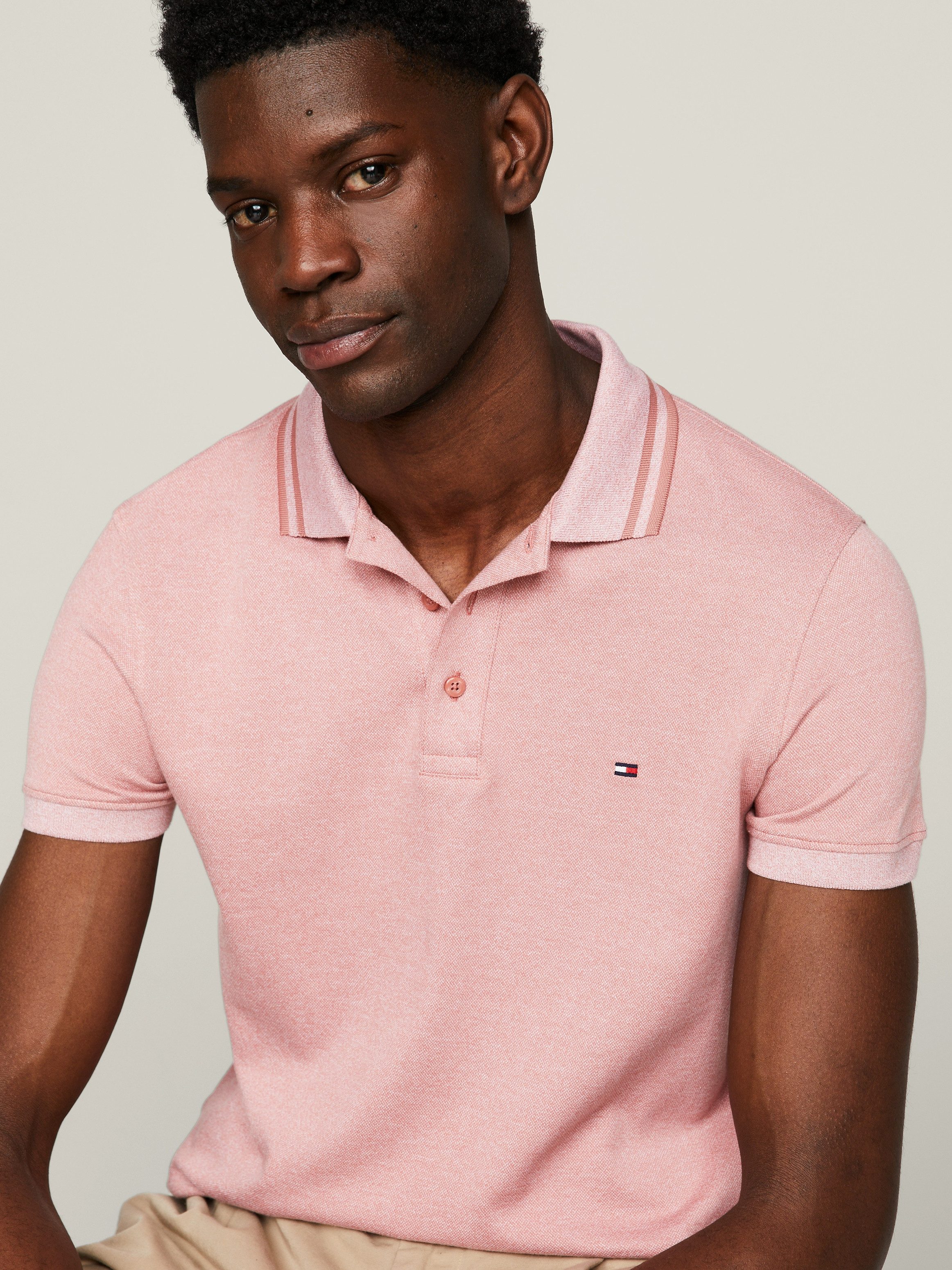 Tommy Hilfiger Poloshirt PRETWIST MOULINE SLIM günstig online kaufen