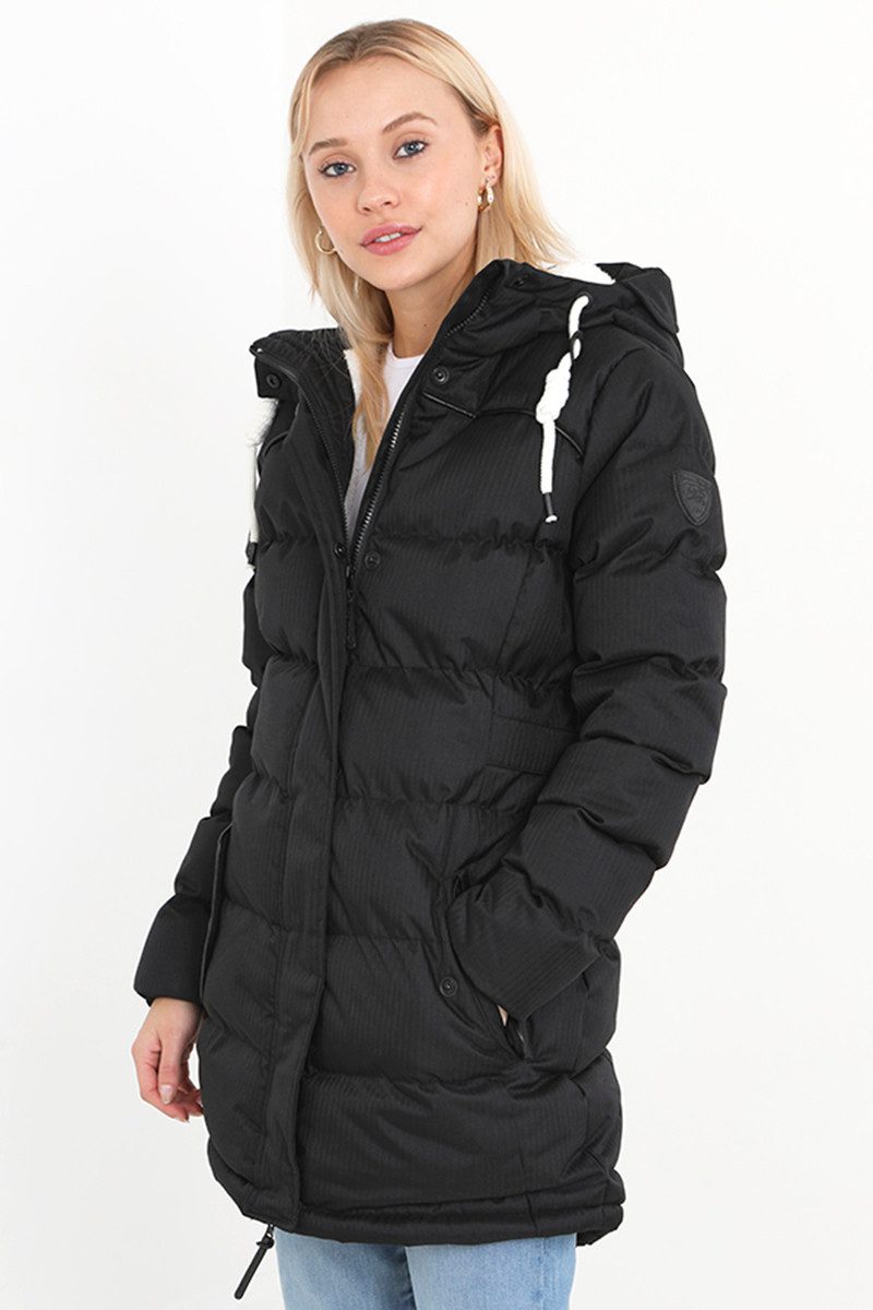 Brave Soul Winterjacke Steph Mit Kapuze und kuscheligem Teddy-Fell günstig online kaufen