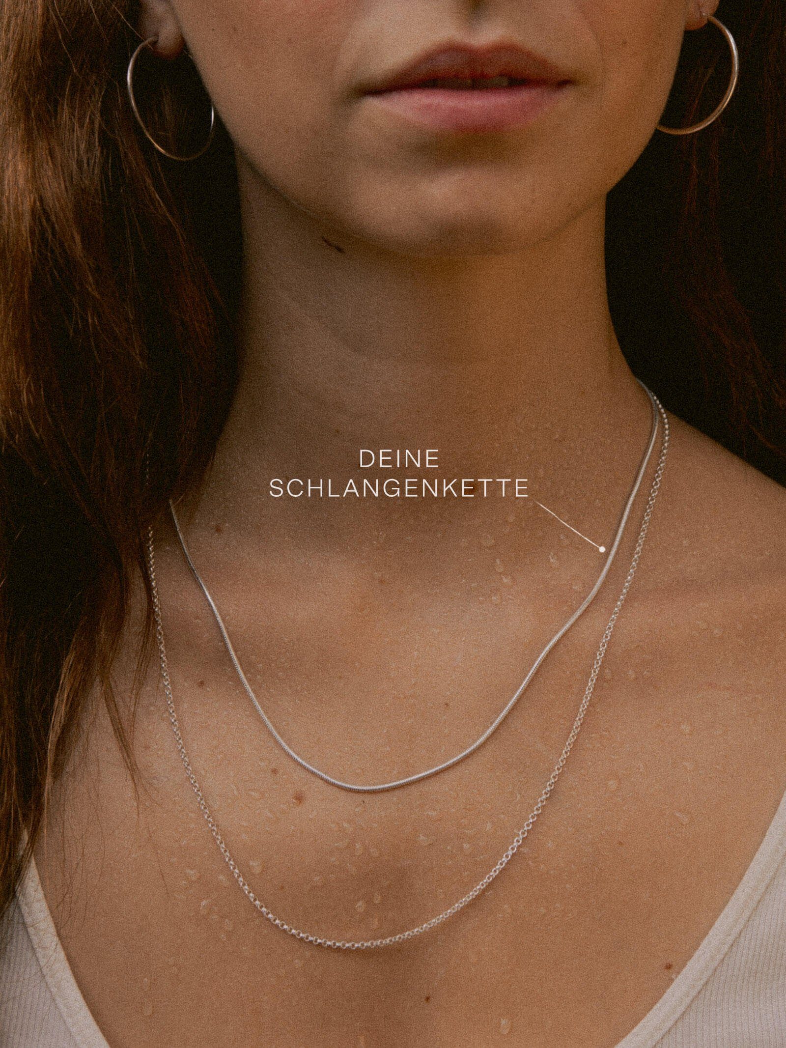 modabilé Silberkette Schlangenkette HEARTFELT, Damen Halskette günstig online kaufen