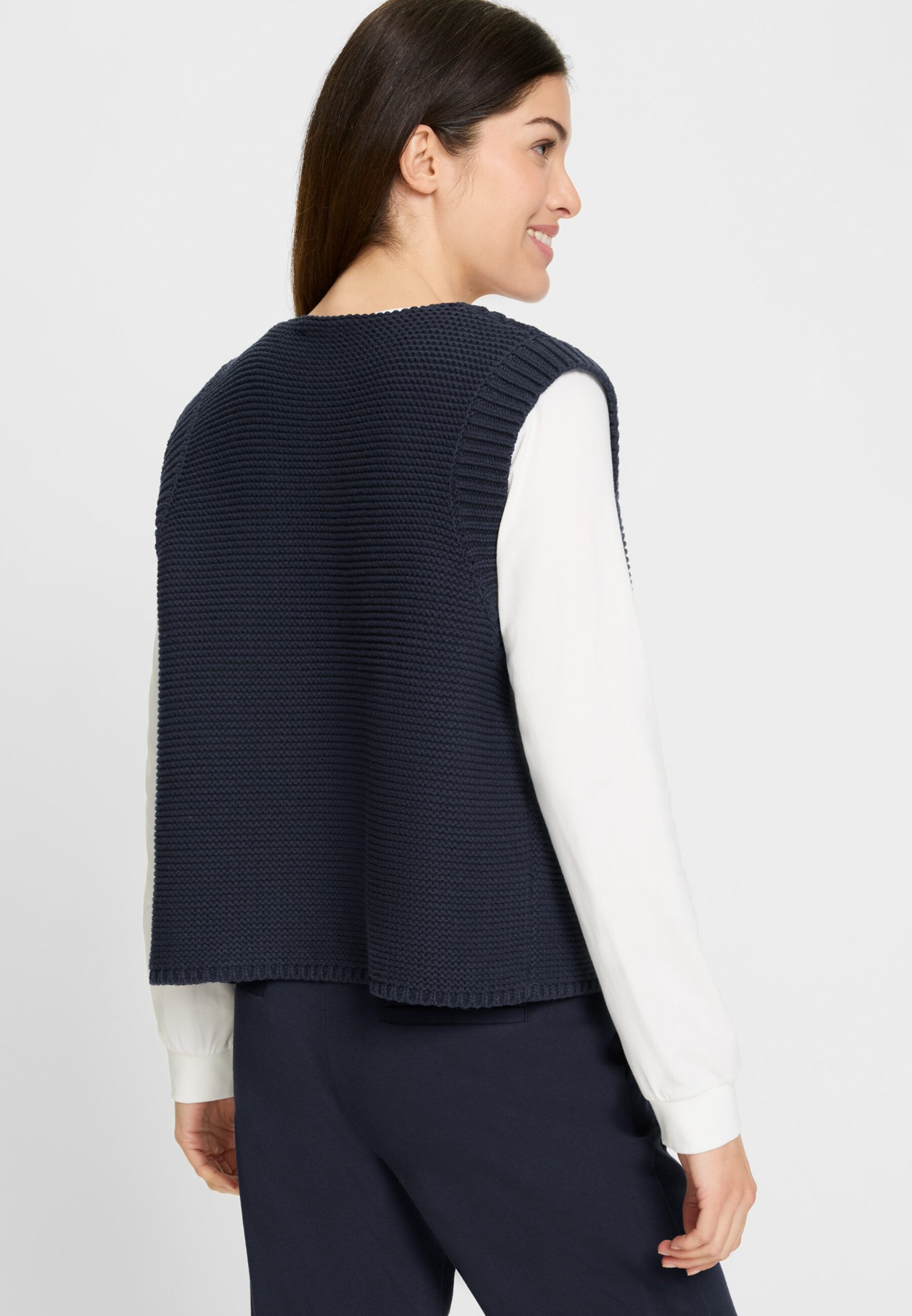 Olsen Cardigan Weste mit offener Front günstig online kaufen