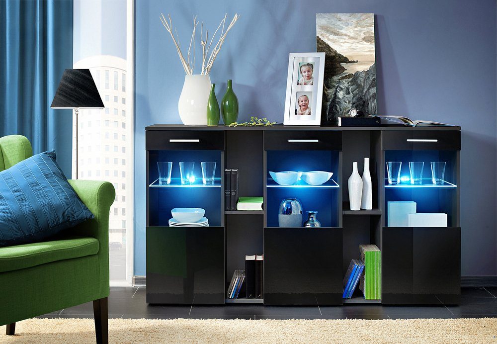 Der Wohnzimmerschrank mit LED-Beleuchtung: Mehr als nur Stauraum