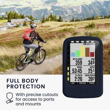 kwmobile Backcover Hülle für Wahoo Elemnt Roam, Silikon GPS Fahrrad Case Schutzhülle