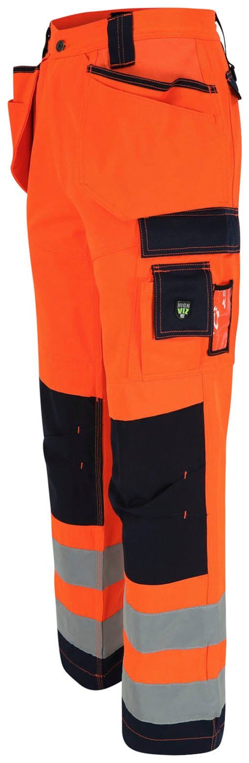 viele Styx angenehm Hose Warnschutz Arbeitshose feste Herock Nageltaschen, Wasserabweisend, 2 orange Taschen, sehr