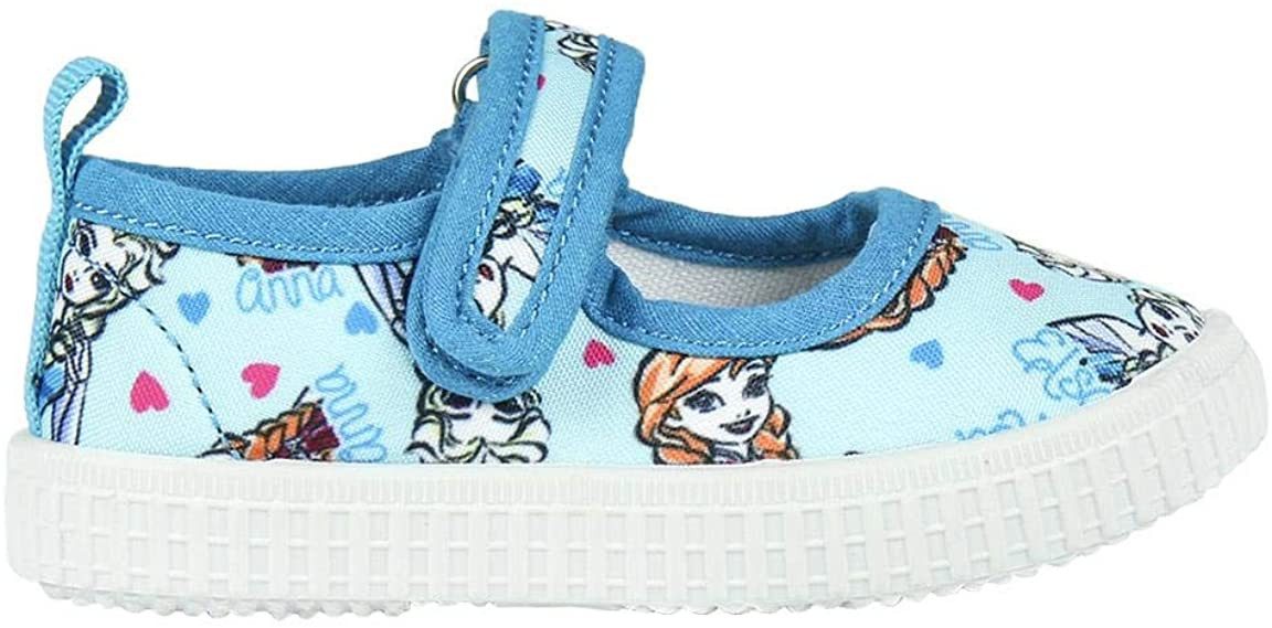 Disney Frozen FROZEN Anna + Elsa Mädchenschuhe Strassenschuhe Kinder Sneaker Ballerinas Ohne Schnürsenkel