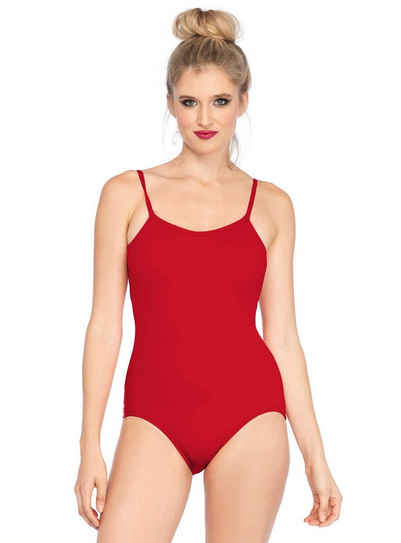 Leg Avenue Kostüm Träger-Bodysuit rot