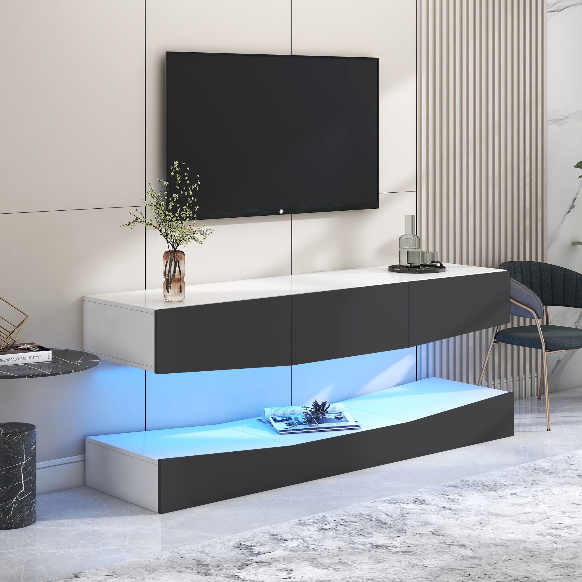 MODFU TV-Schrank Lowboard (Wand befestigter schwimmender günstig online kaufen