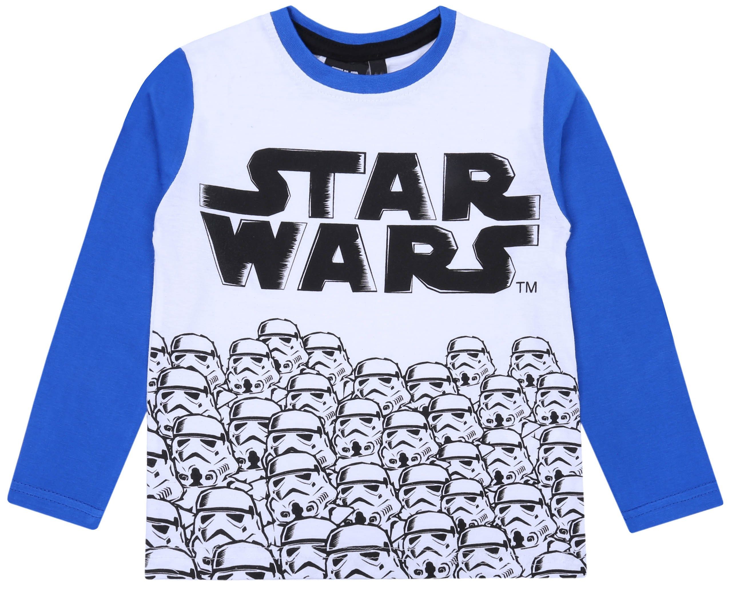 Star Wars Pyjama Blau-weißes Jungen-Pyjama Star Wars DISNEY 5 Jahre