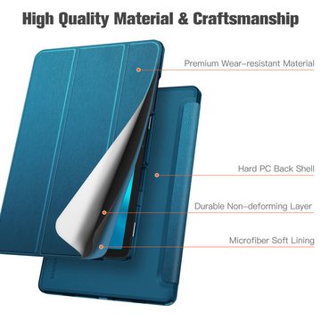 Fintie Tablet-Hülle für Samsung Galaxy Tab A9 Plus 11 Zoll 2023 SM-X210/X216/X218, Ultradünn Hülle mit Translucent Rückseite Cover mit Auto Schlaf/Wach