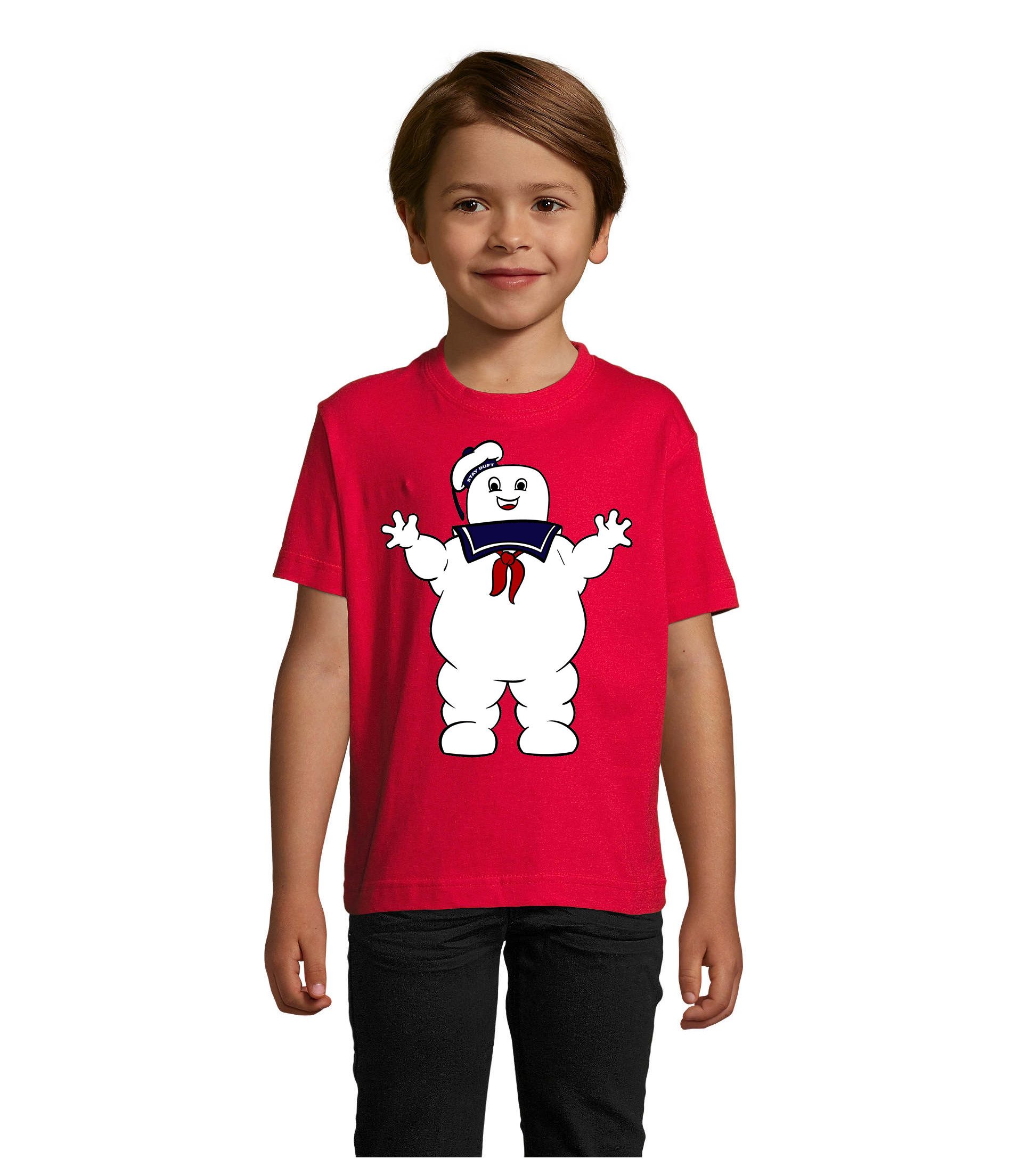 T-Shirt Marshmallowman1 K Tee Kinder T-Shirt Comic Geist Patch Print Motiv Fun