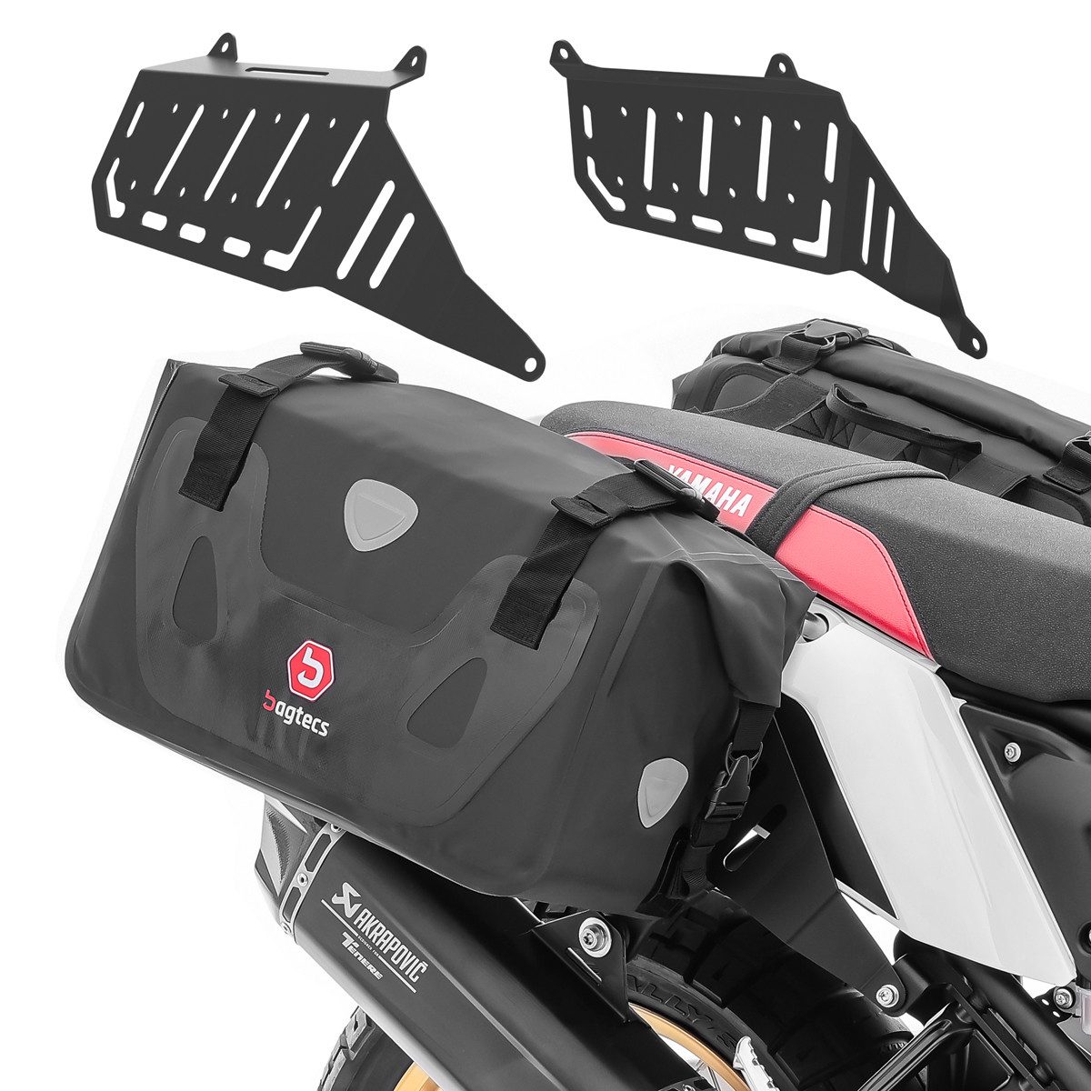 Reisetasche Set Satteltaschen + Seitenträger für Yamaha Tenere 700 / Rally 19-26 #